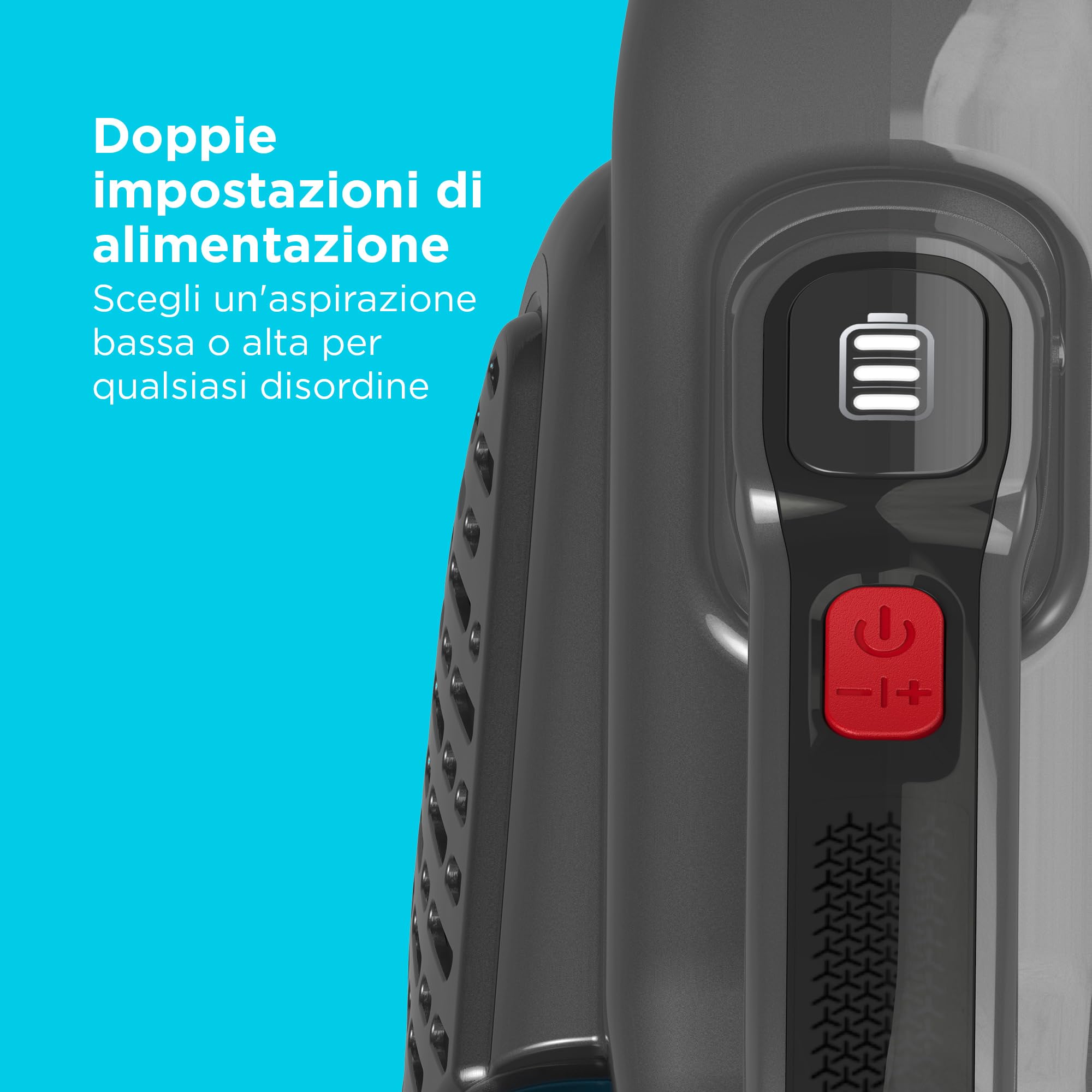 BLACK+DECKER 12v Aspirapolvere portatile senza fili, BHHV315B-QW