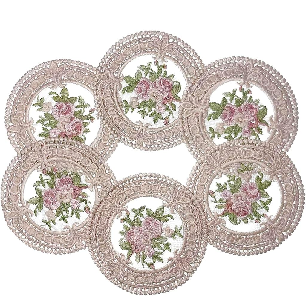 Dessous de verre en dentelle vintage, cadeau idéal pour amateurs d'art de la table