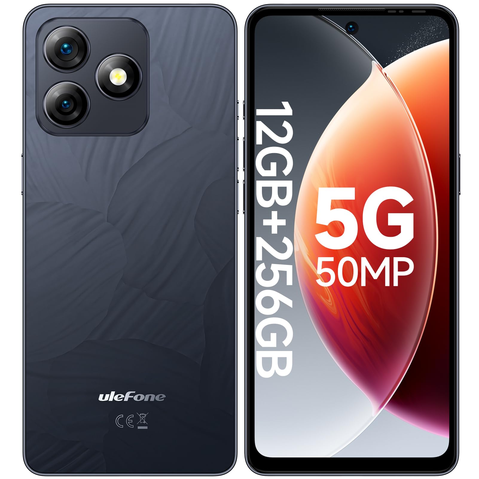 Ulefone Note 18 Ultra 5G Unlocked Smartphone (12+256GB), 50MP + 