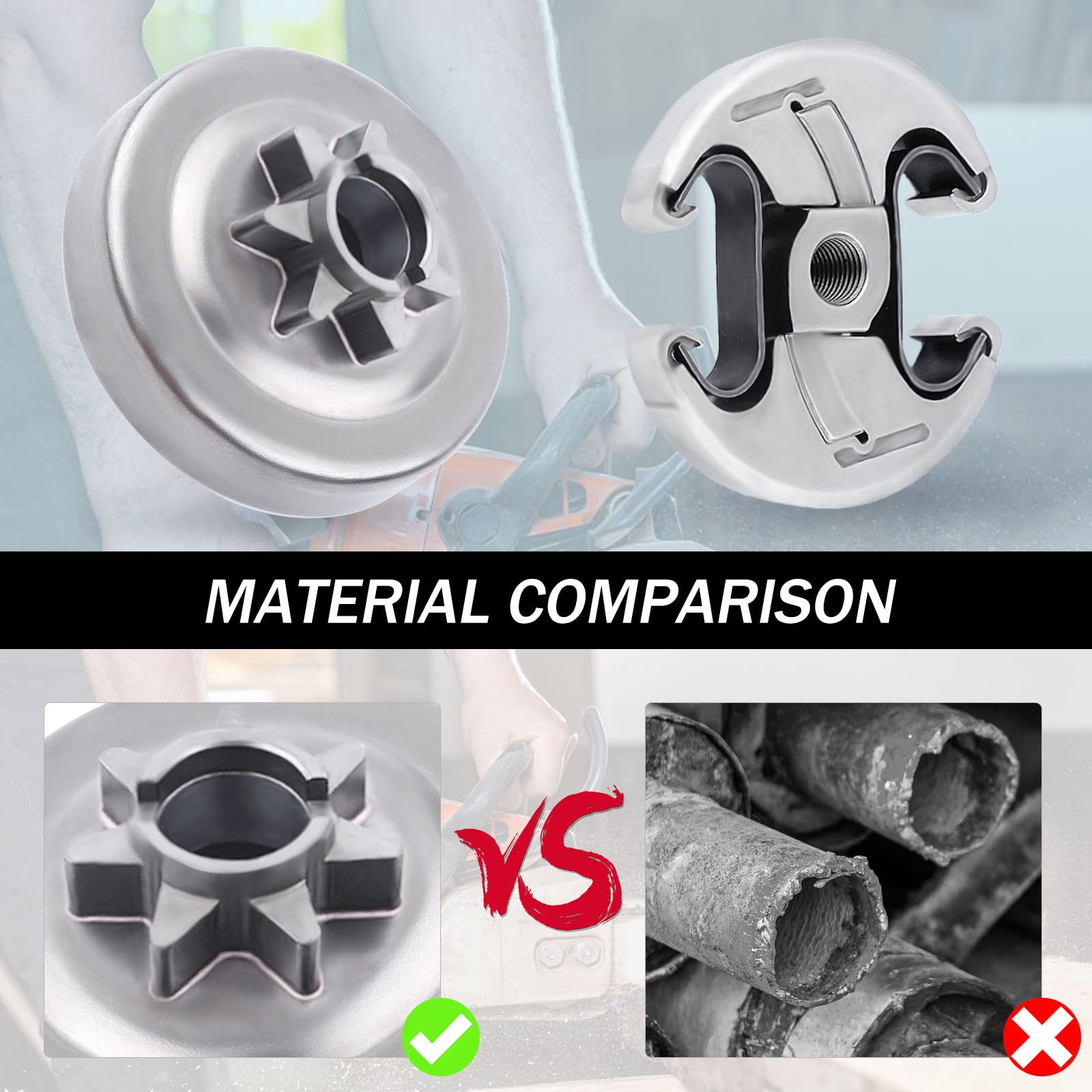 Asse Frizione Cerchio Pignone Per Motosega 455 Per Rancher 460 - Foto 5