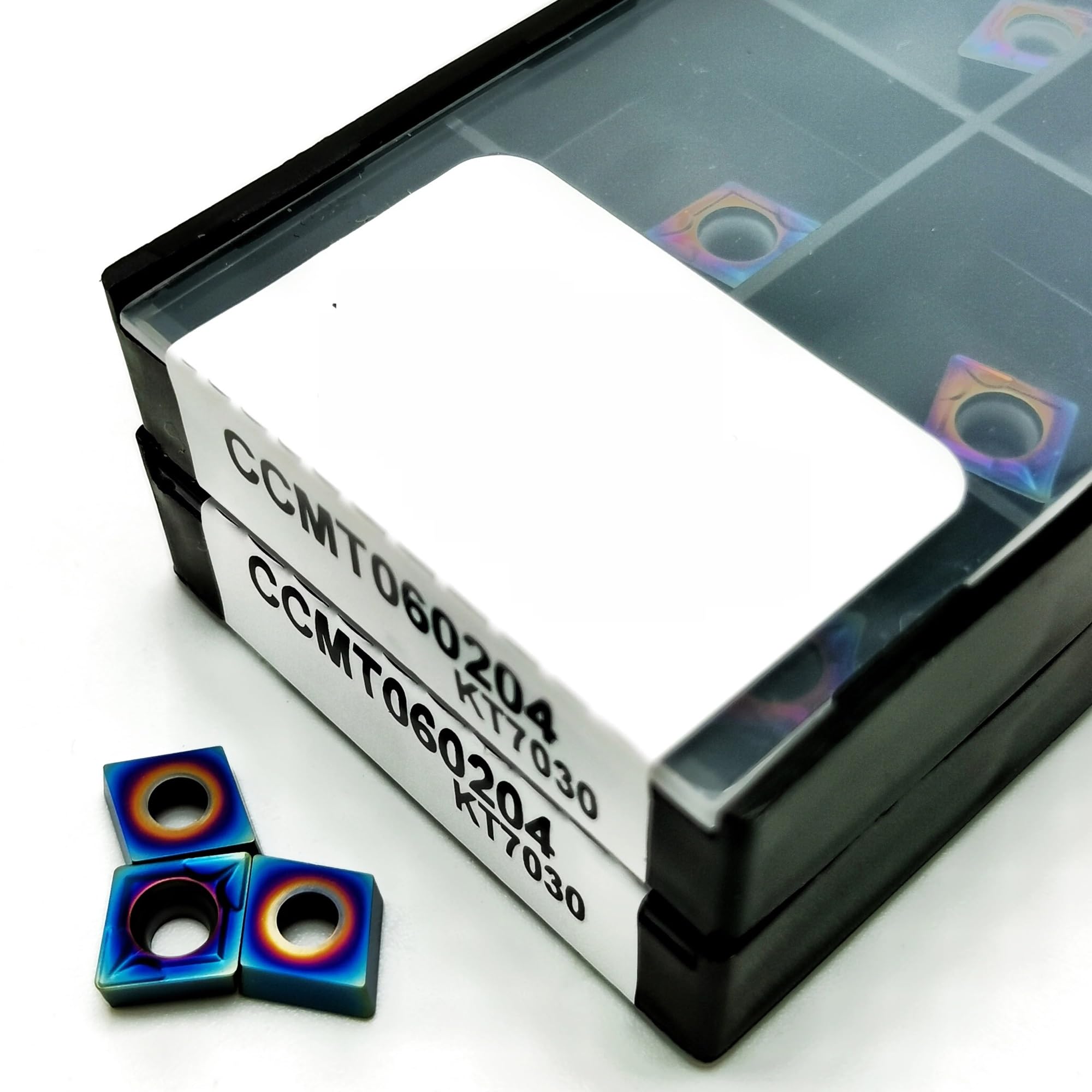 10 Uds CNC Herramienta De Torneado Interno Carburo Fresado(CCMT060204 KT7030)