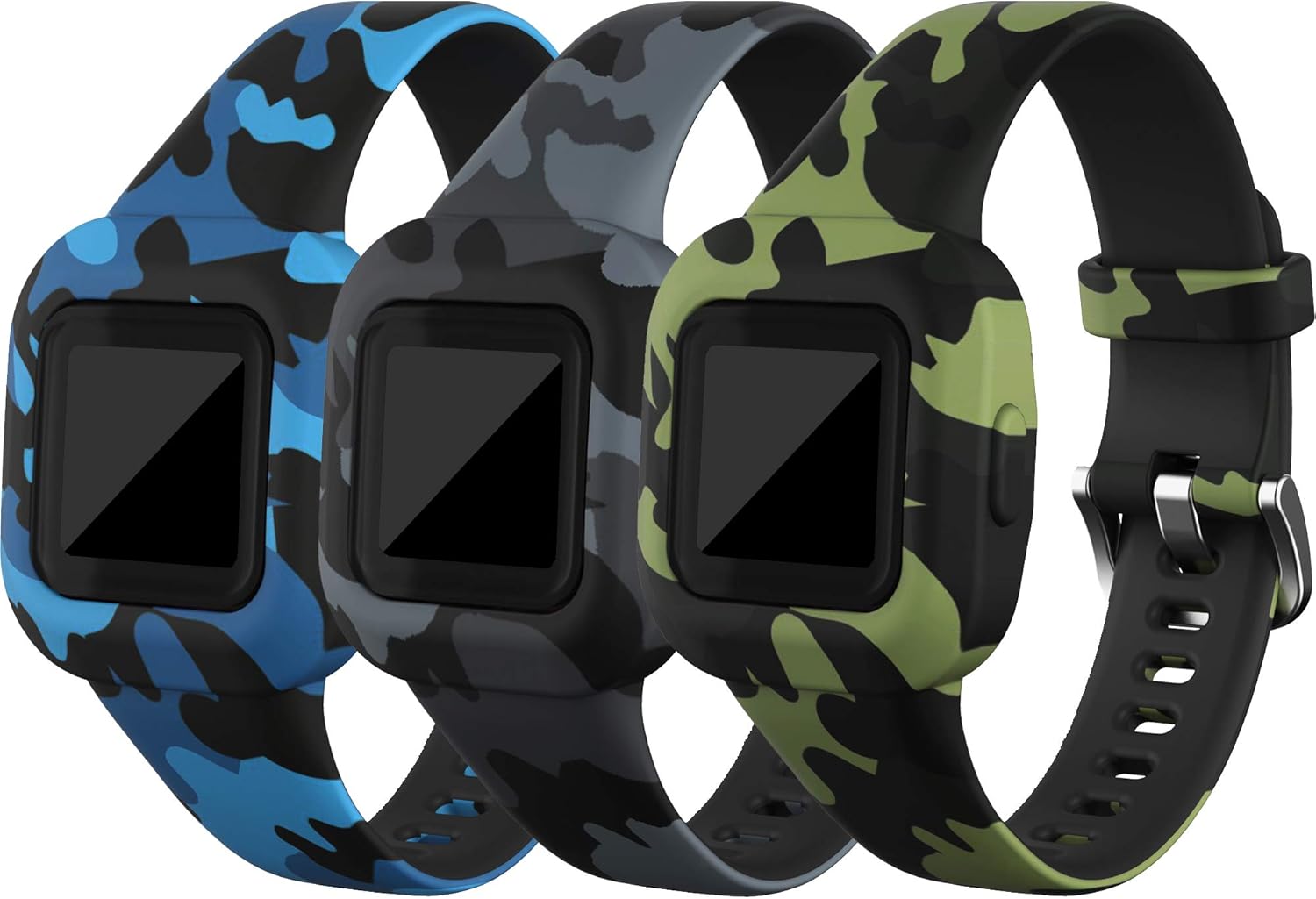 TenCloud Straps Compatible with Garmin Vivofit jr.3 Strap, Replacement Soft Silicone Wristband Band Armbands for Kids for Vivofit jr.3 Fitness Tracker