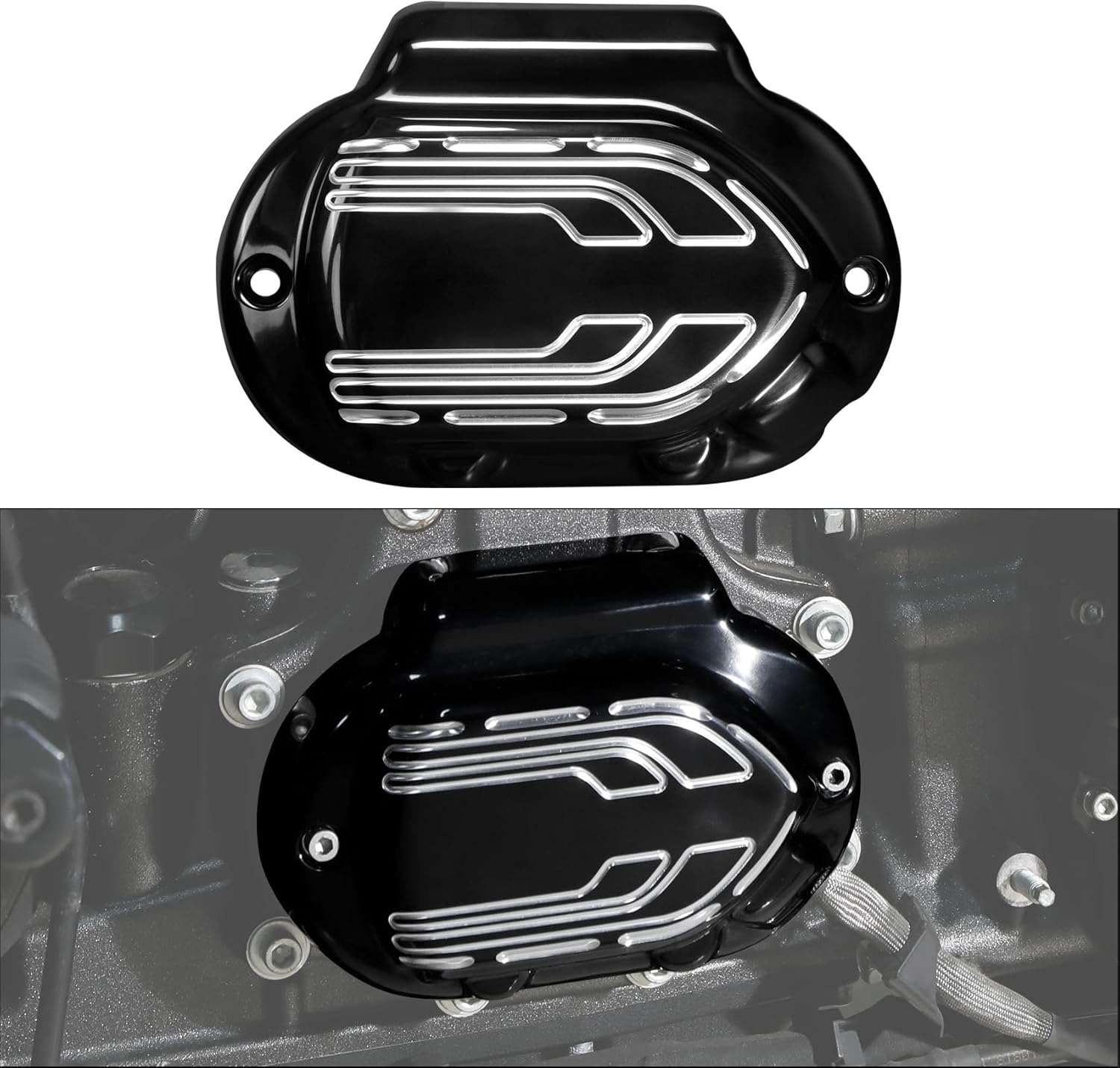 TCMT Transmission Side Cover Fit For Harley Touring CVO Road Glide Street Glide Tri Glide Electra Glide Road King Ultra Limited 2017-2020