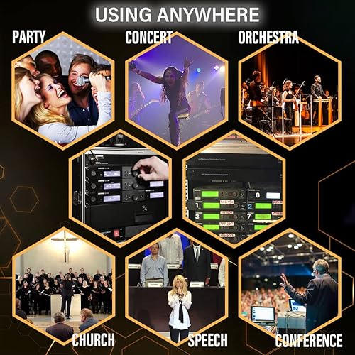 Miniatura 6 de Soporte de montaje en rack de micrófono solo para Shuer SLX4, SLXD4 Micrófono inalámbrico Receptores duales Combinación de antena, Kit de hardware