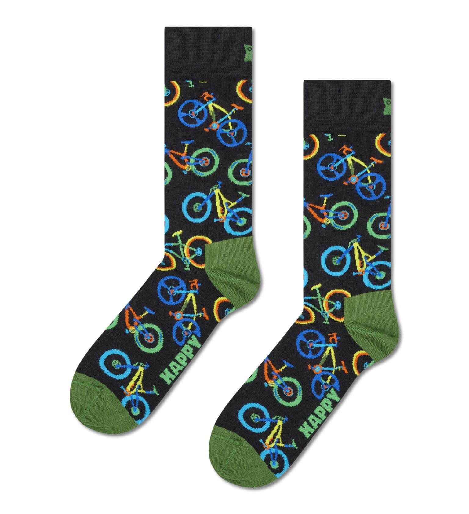 Happy Socks Calcetines altos con divertido estampado de animales para hombre y mujer, 36-40 y 41-46, llamas, leopardo, flamenco