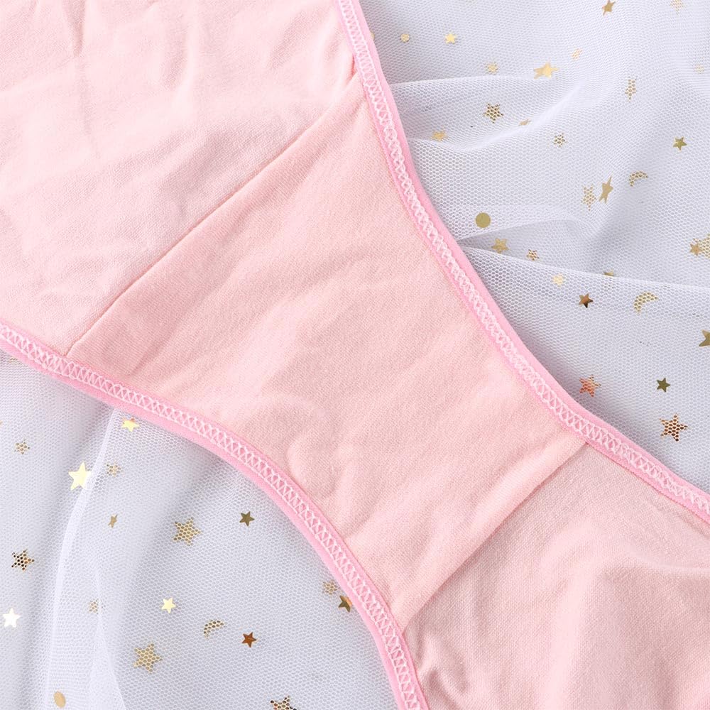 Vctitil 3pcs Cute Japanese Low Waist Panties Cute Paw Pattern Cotton Underwear Bandage Bikini Sexy Underwear Multicolor
