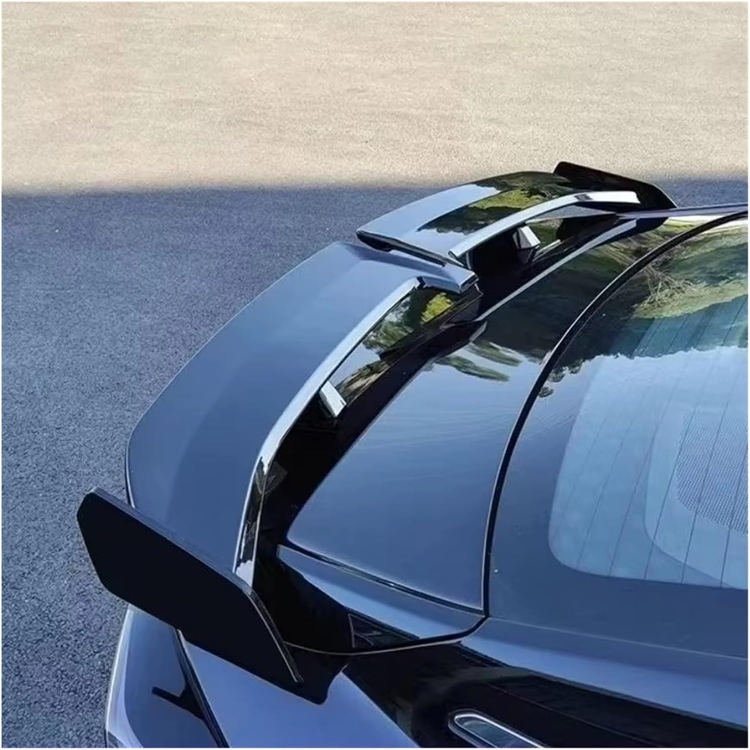 Auto Spoiler Wing Universal Carbon Oberfl che ABS Material Typ Generisches Auto Hinten Stamm Spoiler F r Toyota Fl gelBlack
