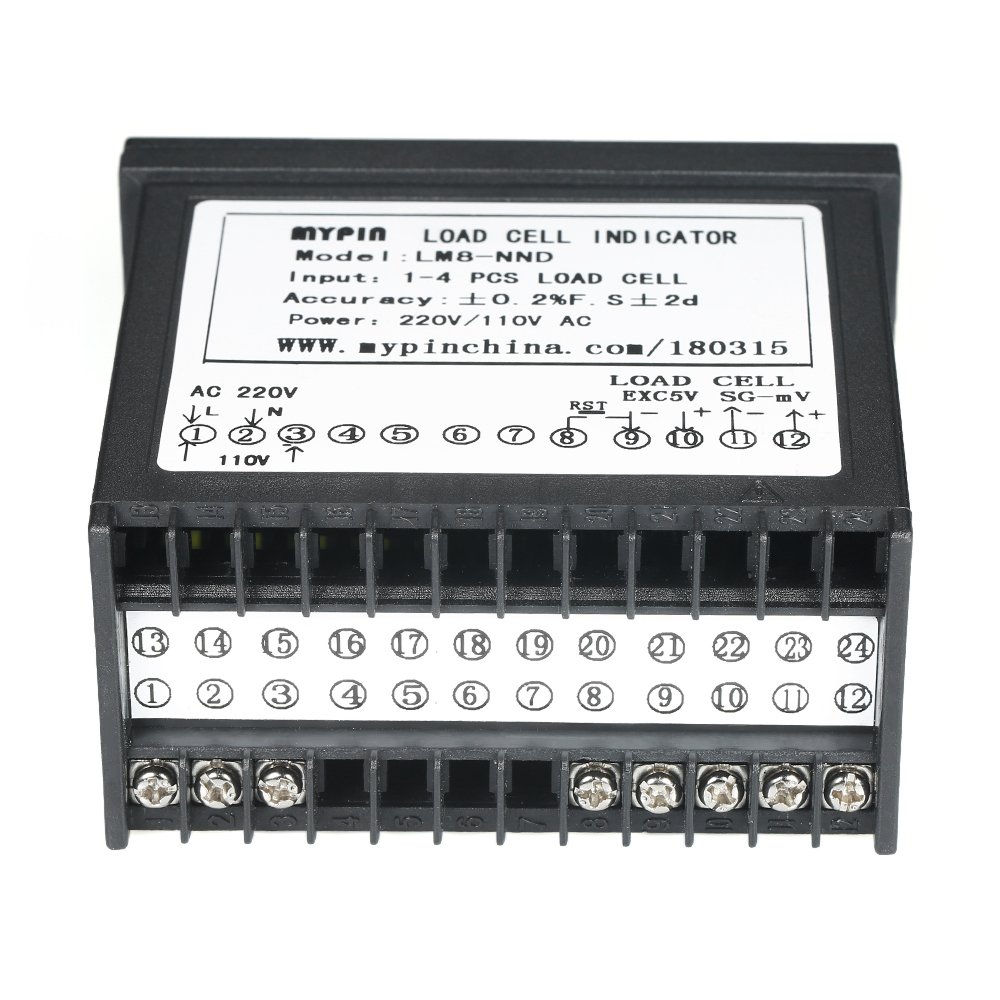 Display a LED digitale Misuratore di pesatura Indicatore celle di carico 1 ~ 4 celle di carico Segnali Input