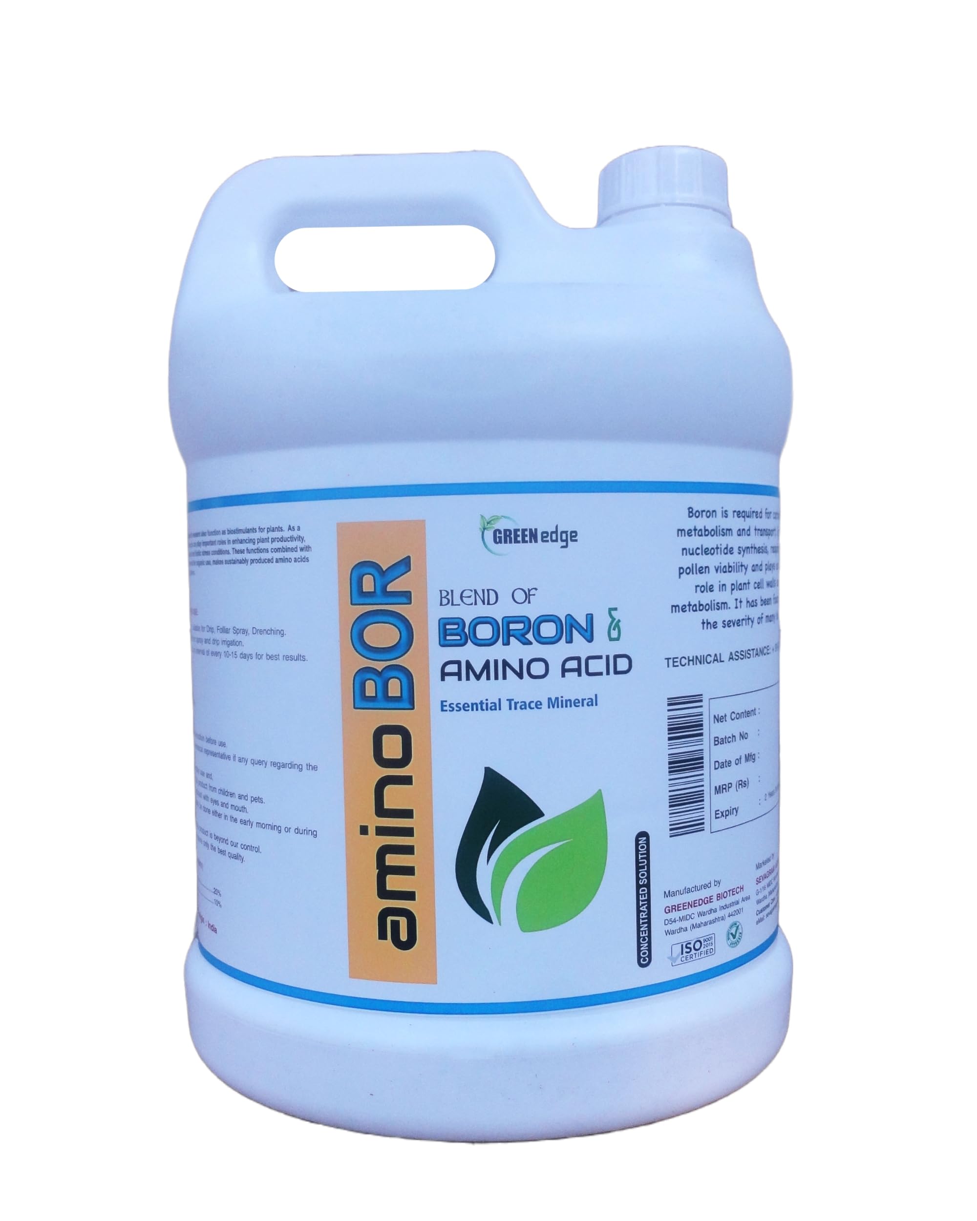 Greenedge Organic AMINOBOR (Chelated Boron: Amino Acid) Fertilizer (5000 ML) (B0C875SJY1) Amazon Price History, Amazon Price Tracker