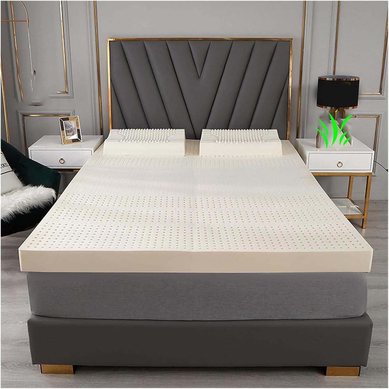 100% Natural Latex Mattresses Single Double Hotel Mattress Family King Queen Twin Full Size - 3/4 Inch - Organic Cover Included,10cm,190x220cm(75x87in)