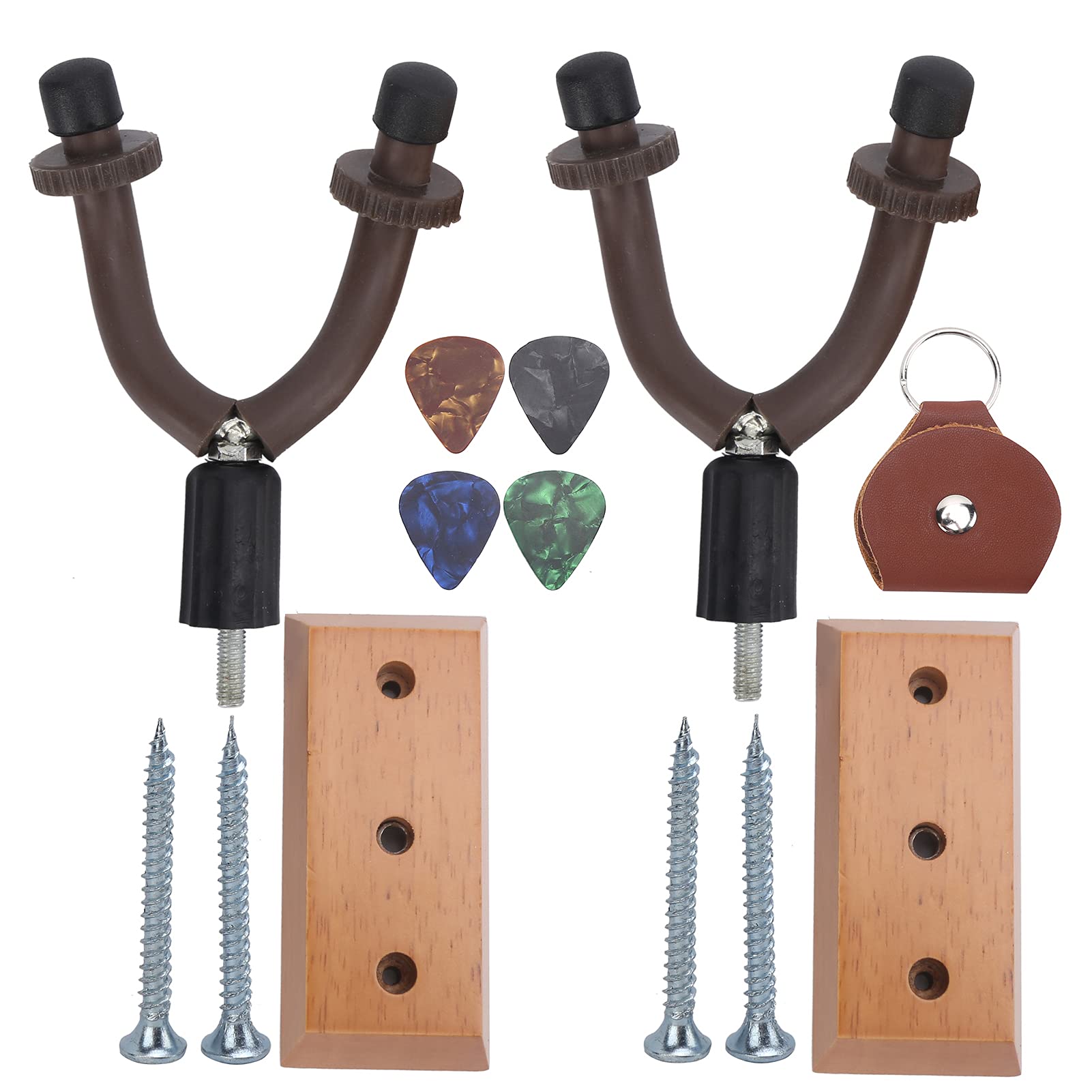 Support mural guitare réglable pour sécuriser le manche du ukulélé et de la basse