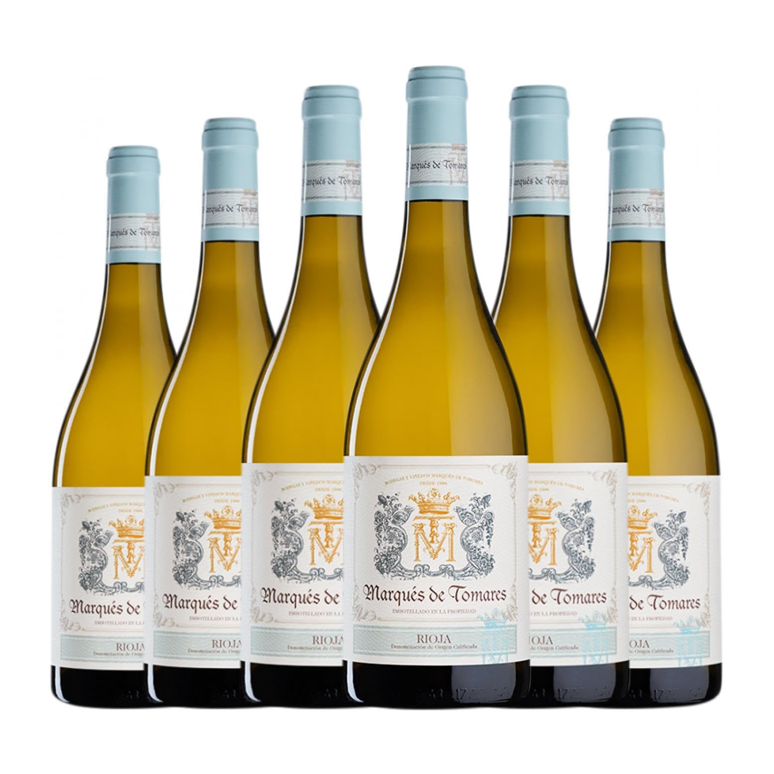 Marqués de Tomares Blanco Barrica Rioja Crianza 75 cl Vino blanco (Caja de 6 Botellas de 75 cl)