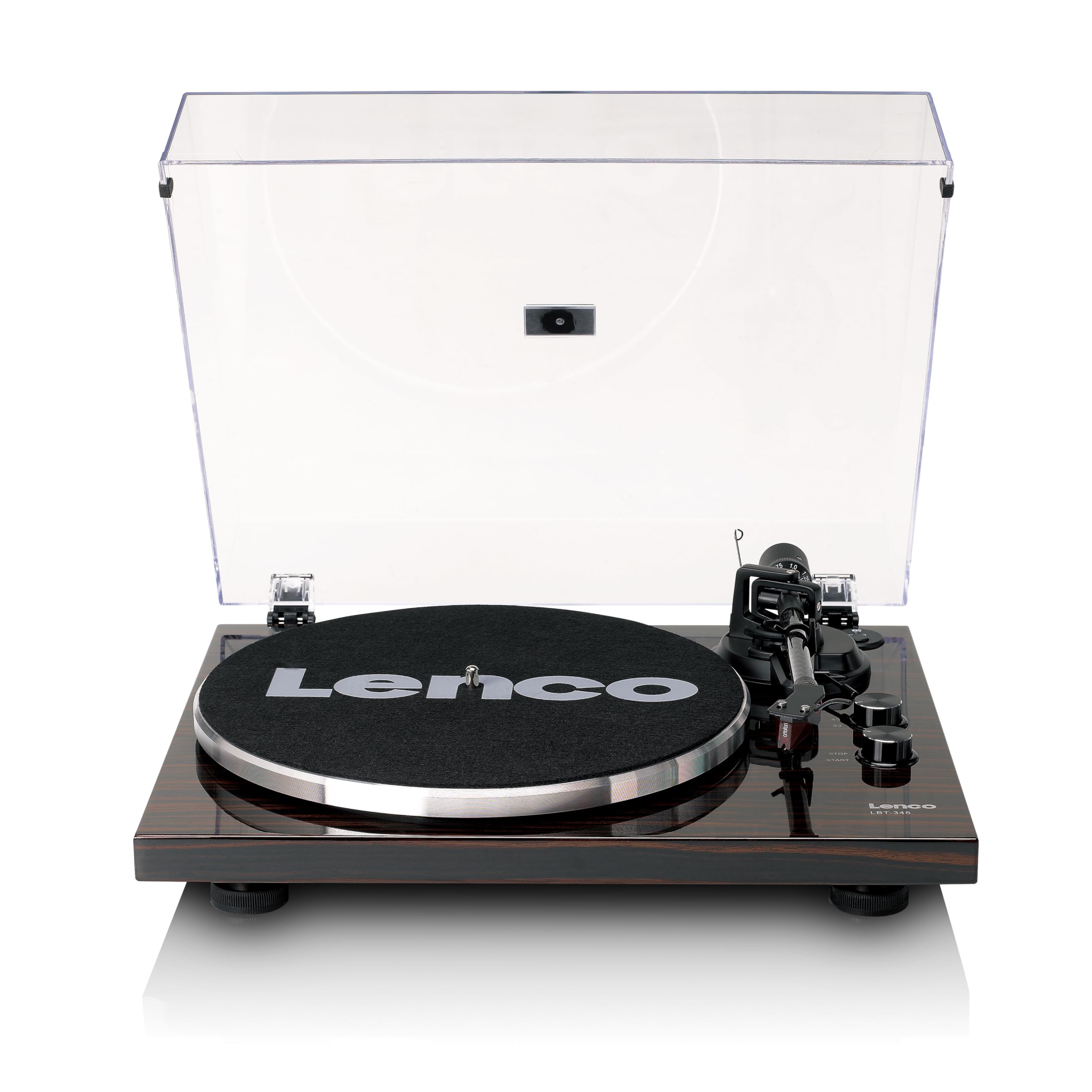 Lenco LBT-345WA Turntable | Ortofon 2M RED Cartridge | Carbon Fibre Arm | Dual Speed Settings