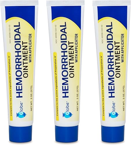 Ungüento para aliviar el dolor hemorroidal, 2 onzas (1.98 oz) por tubo, tratamiento de hemorroides para picazón de acción rápida, hinchazón y alivio