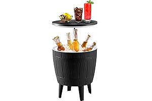 YITAHOME Cooler Table Outdoor, 3-in-1 Height Adjustable Cooler Side Table: Premium Porch...