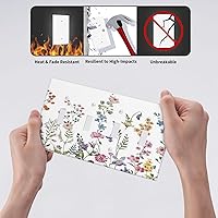 Vista 245 de Placa de pared dúplex de receptáculo de dispositivo de 1 gang de madera envejecida blanca gris con veta de tablón, cubierta de enchufe eléctrico