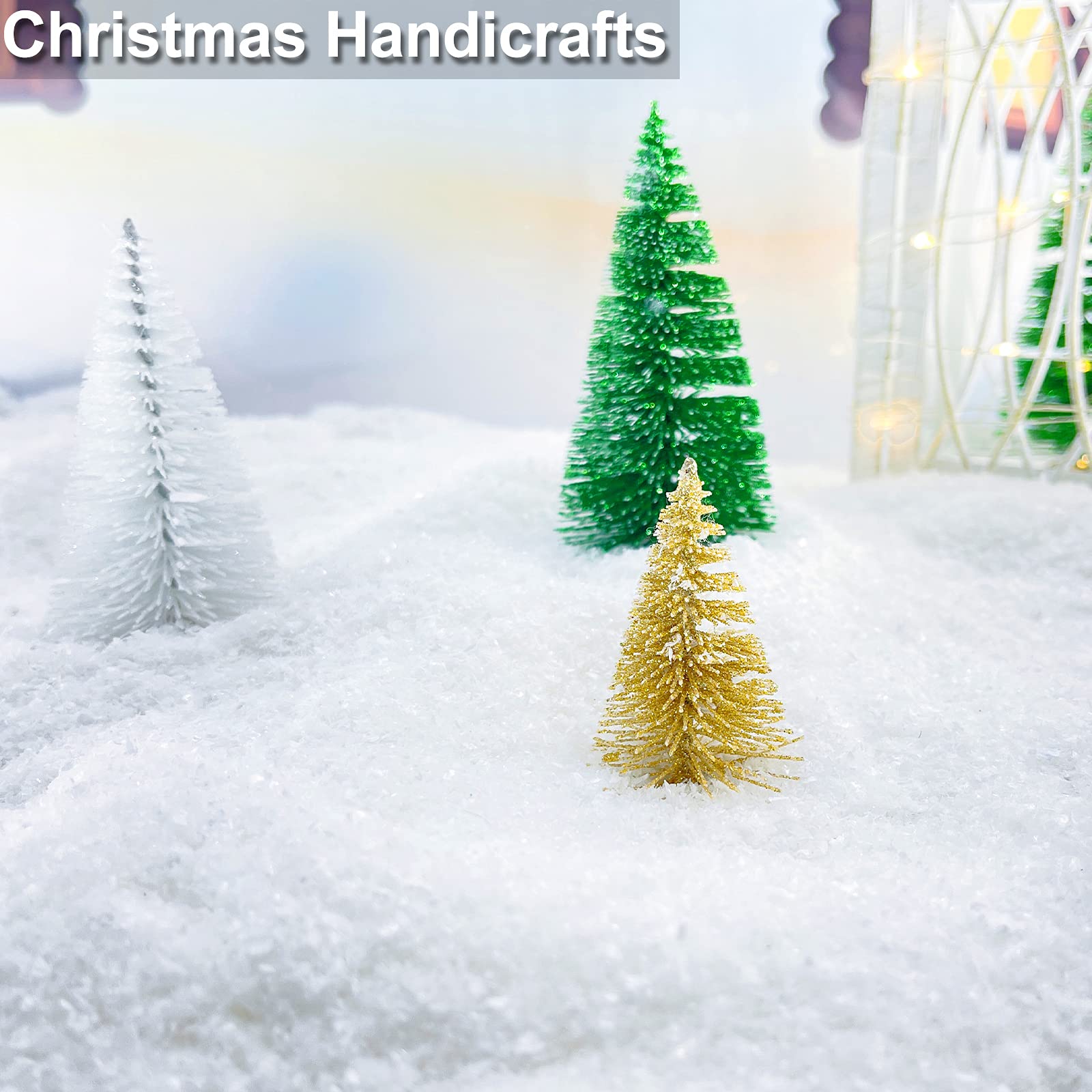 TURNMEON Poudre de neige artificielle pour sapin de Noël - 850 g - Flocons de neige artificiels en plastique sec étincelant pour décorations de Noël, maison, village, vacances d'hiver, fournitures de