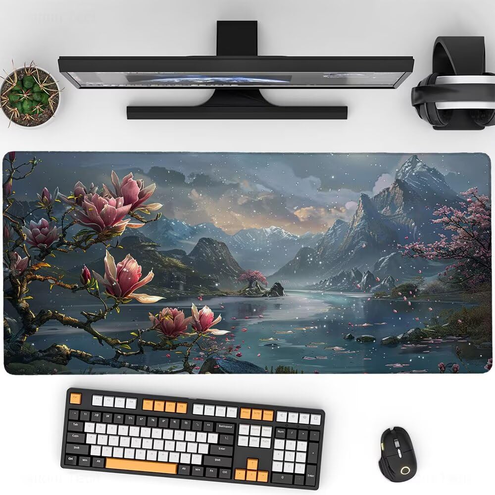 Alfombrilla Ratón XXL 1000x500x3mm Mouse Pad Flor H-3OFNB