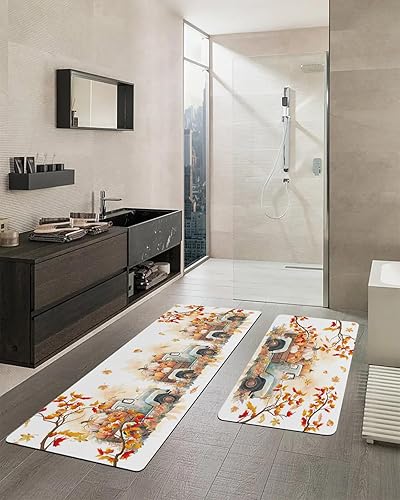 Miniatura 2 de Tapete de baño de Acción de Gracias para bañera, antideslizante, de secado rápido y absorbente, de tierra de diatomeas, para fregadero de cocina,