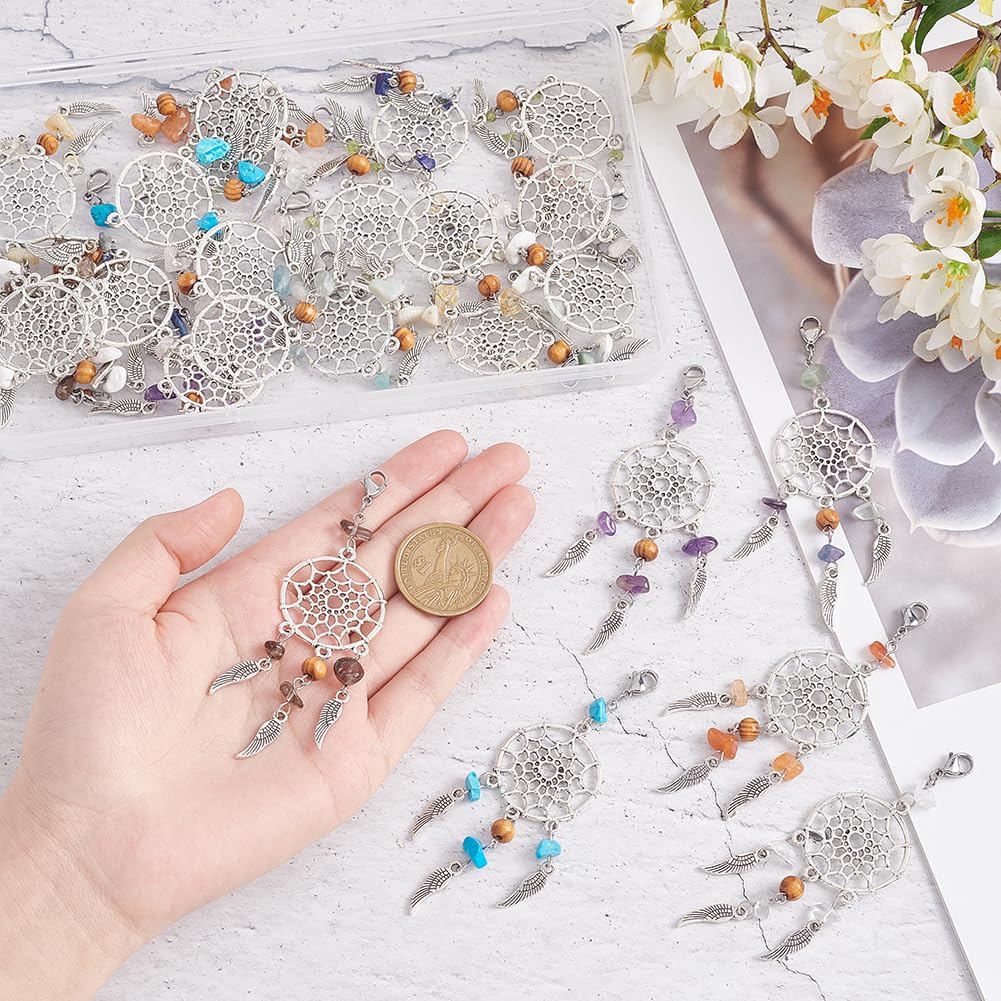 100 Pendenti Stile Tibetano In Metallo - Per Orecchini, Collane E Portachiavi Fai Da Te - Foto 10