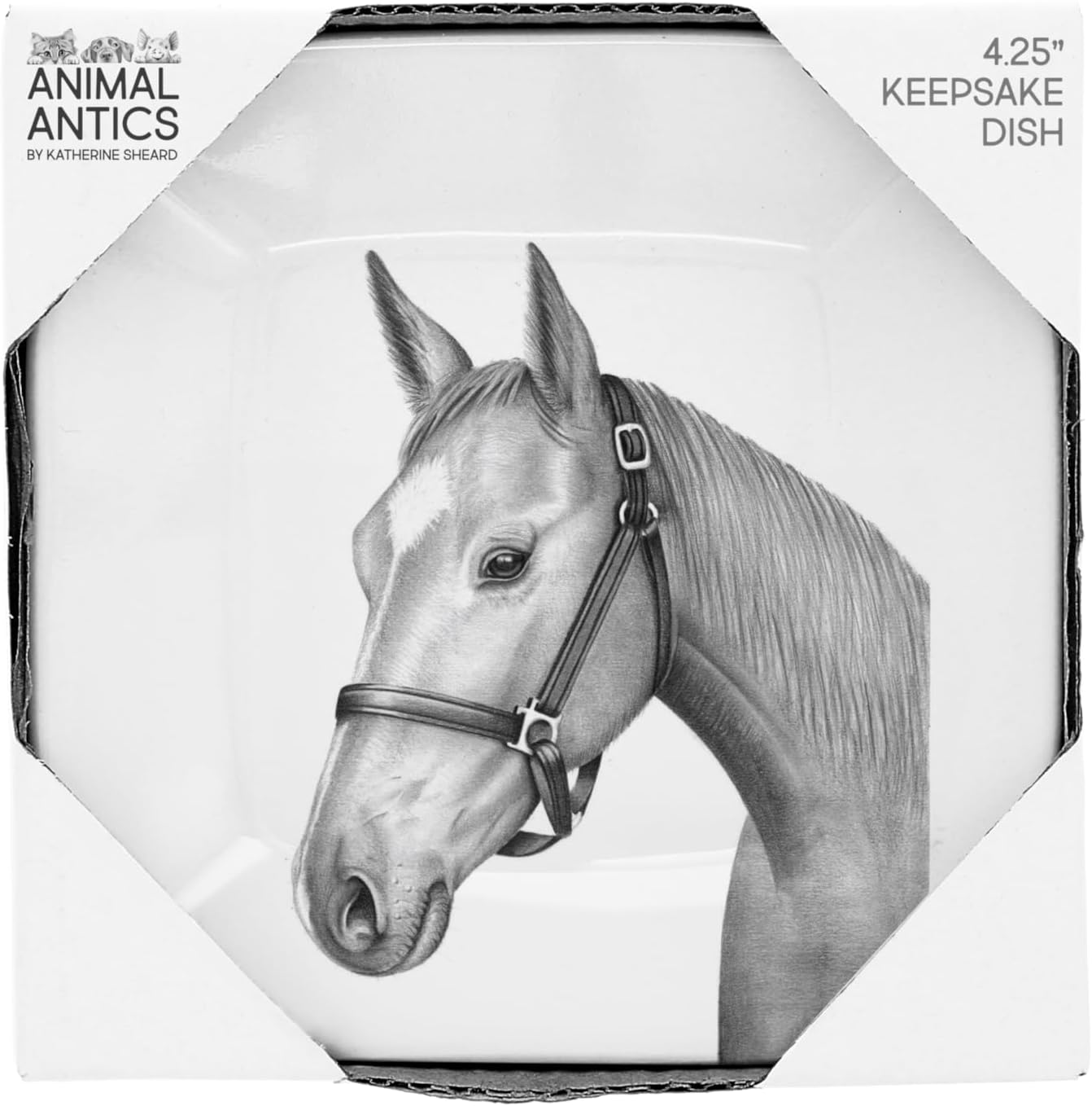 Pavilion Gift Company - Horse - 4.25" Keepsake Dish Jewelry Earring Rings Farmhouse Rustic Tray image 5