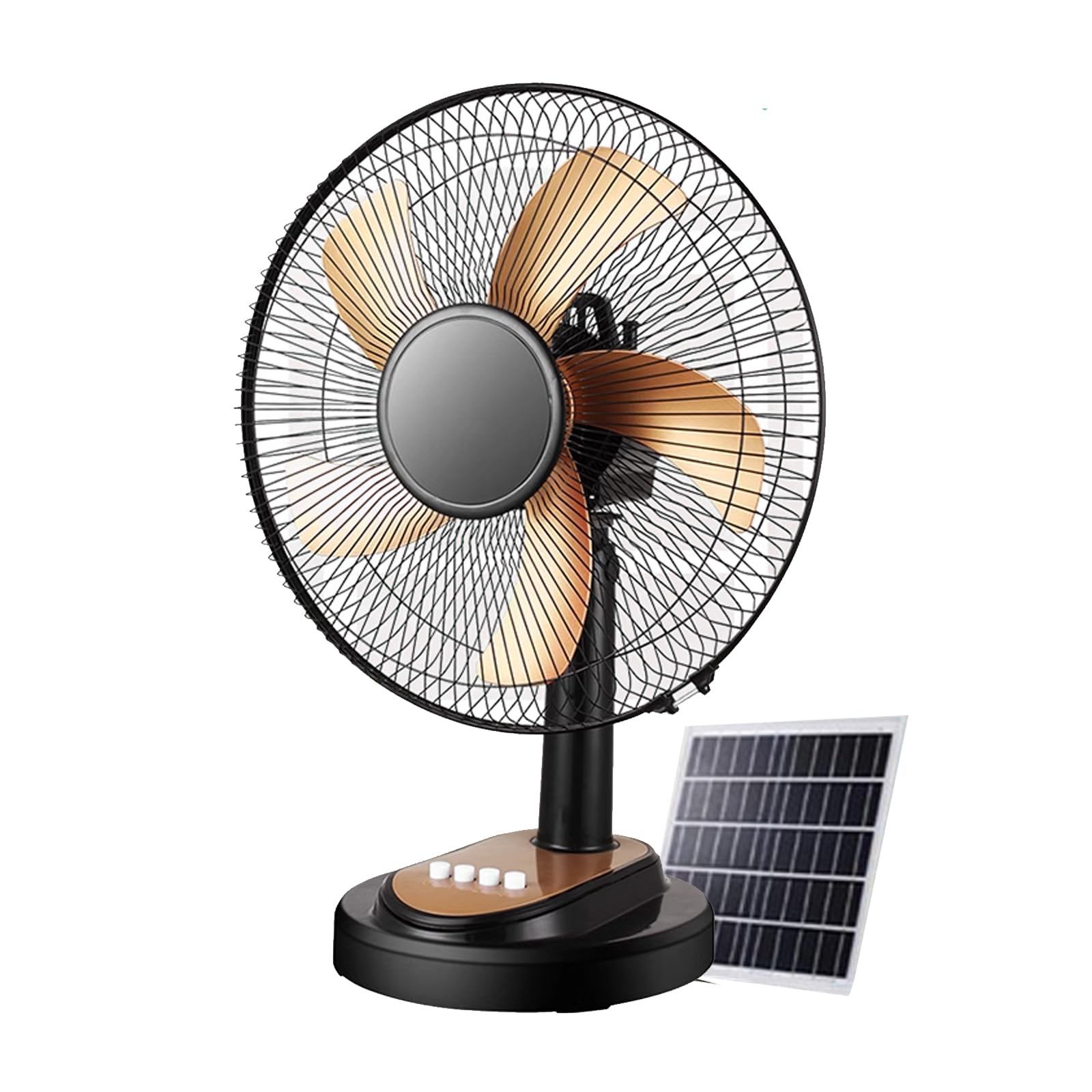 Ventilateur portable solaire 16 pouces résout la chaleur en voyage et maison