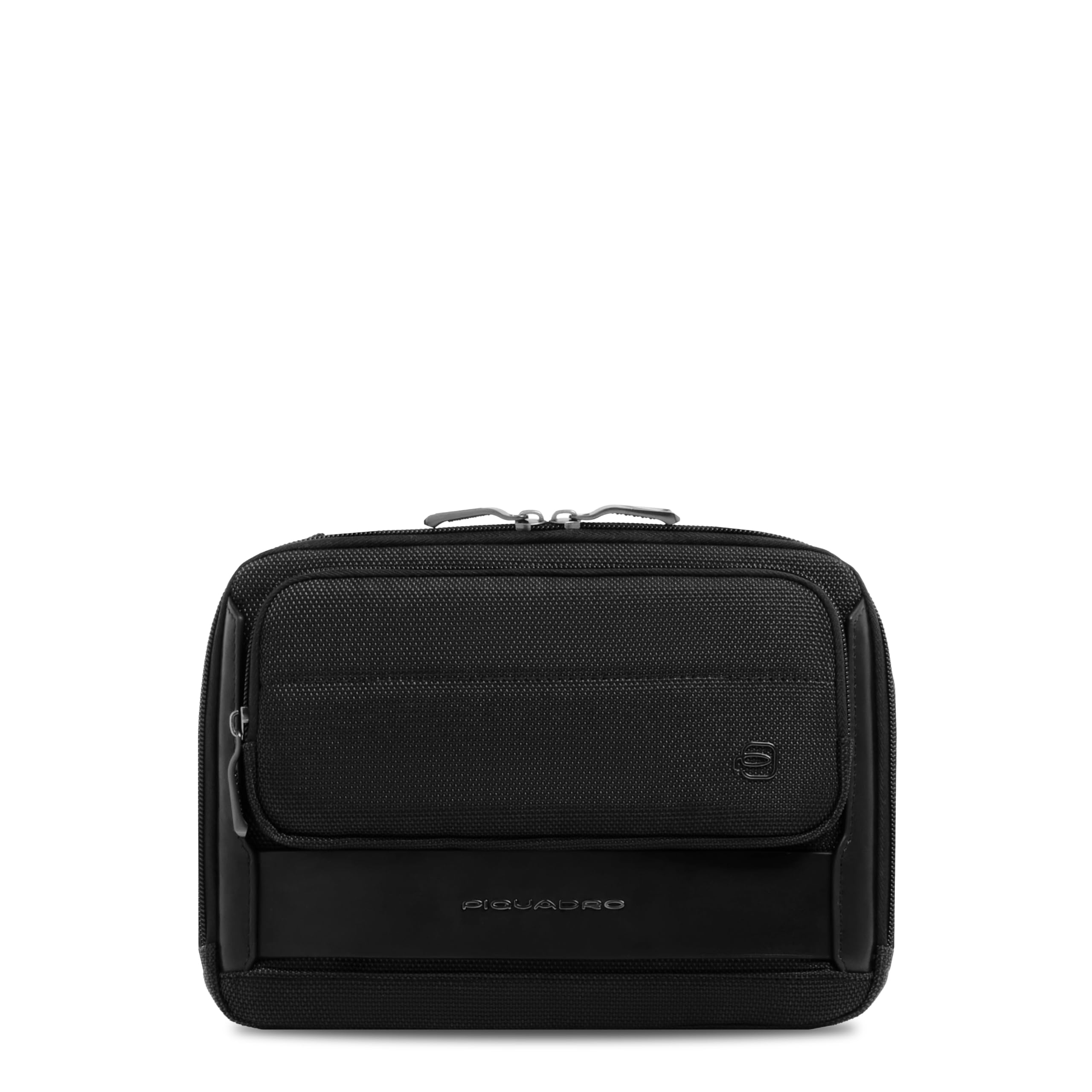 PIQUADRO - Tracolla Porta Tablet Mini in Pelle e Tessuto - Uomo