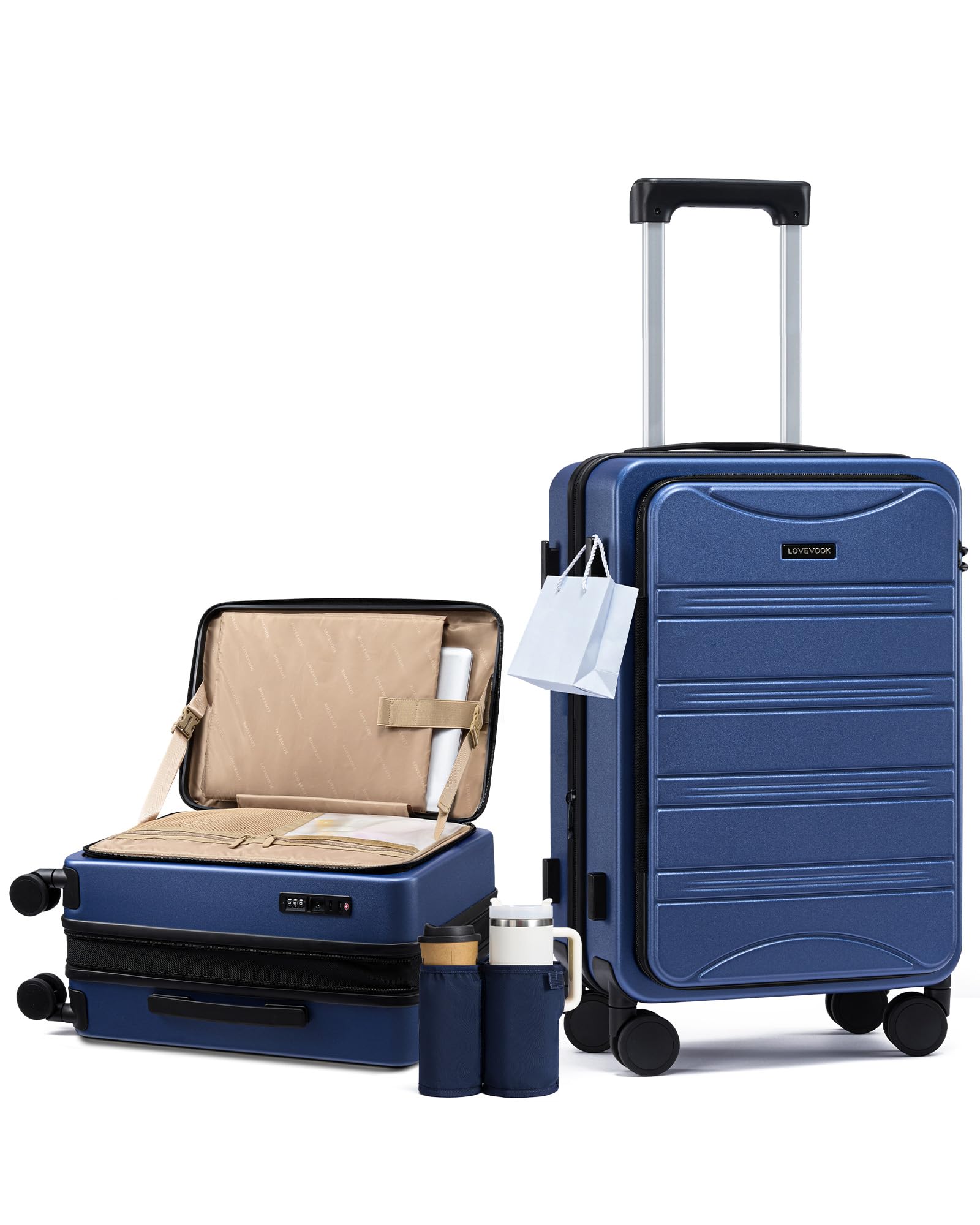 LOVEVOOK Carry On Luggage 20 Inch