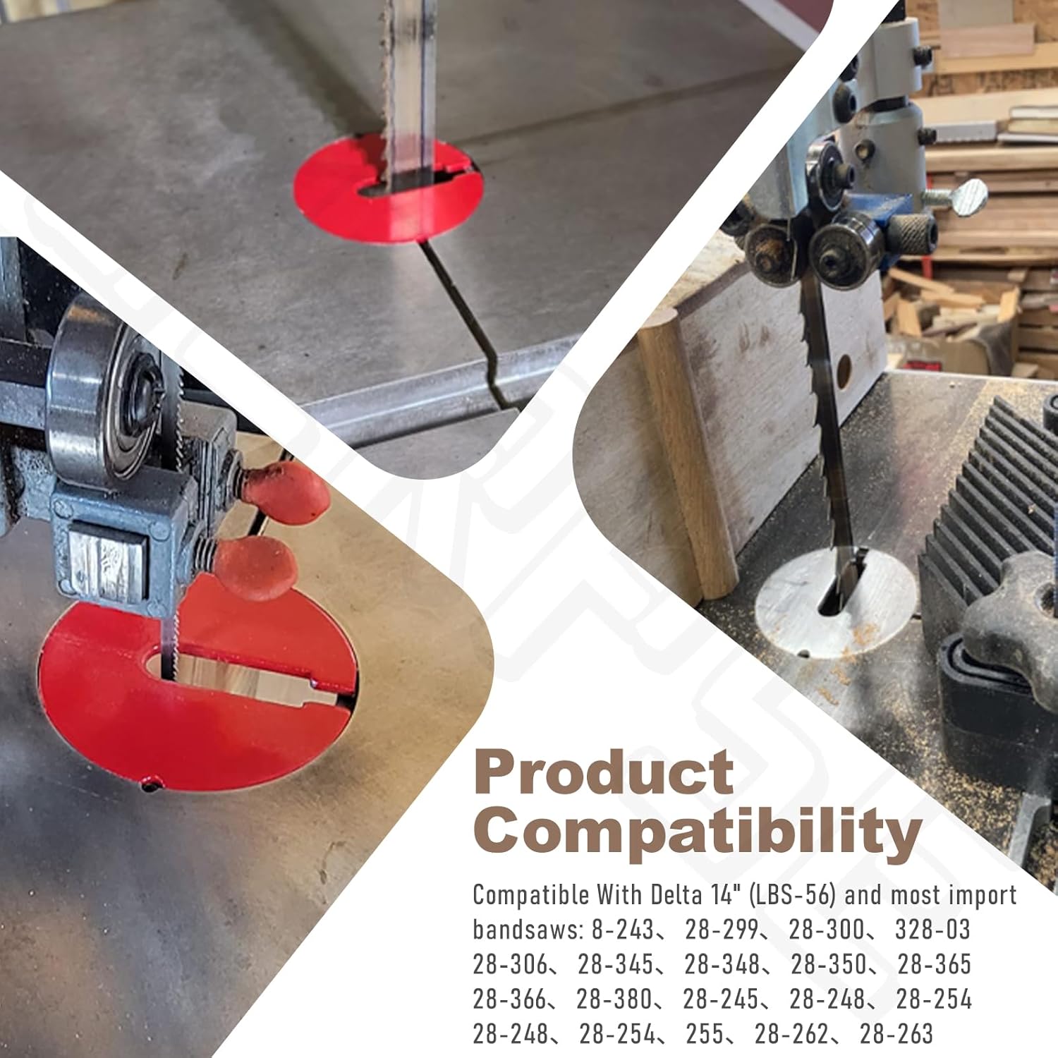(Pack of 2) 426-02-063-0001 426-02-063-0002 Table Inserts (Diameter: 2.5 in, Thickness: 0.1 in) Compatible With Delta 14 Part/Rockwell 14" Band saws and 24" Scroll saws