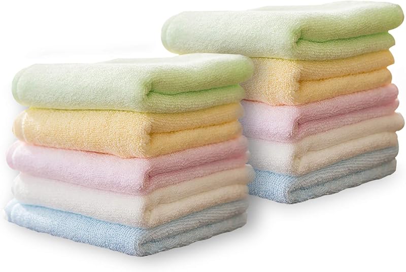 Yoofoss Juego de toallas de lujo, paquete de 10 paños de baño para bebé para baño, hotel, spa, cocina, toallas multiusos y paños para la cara