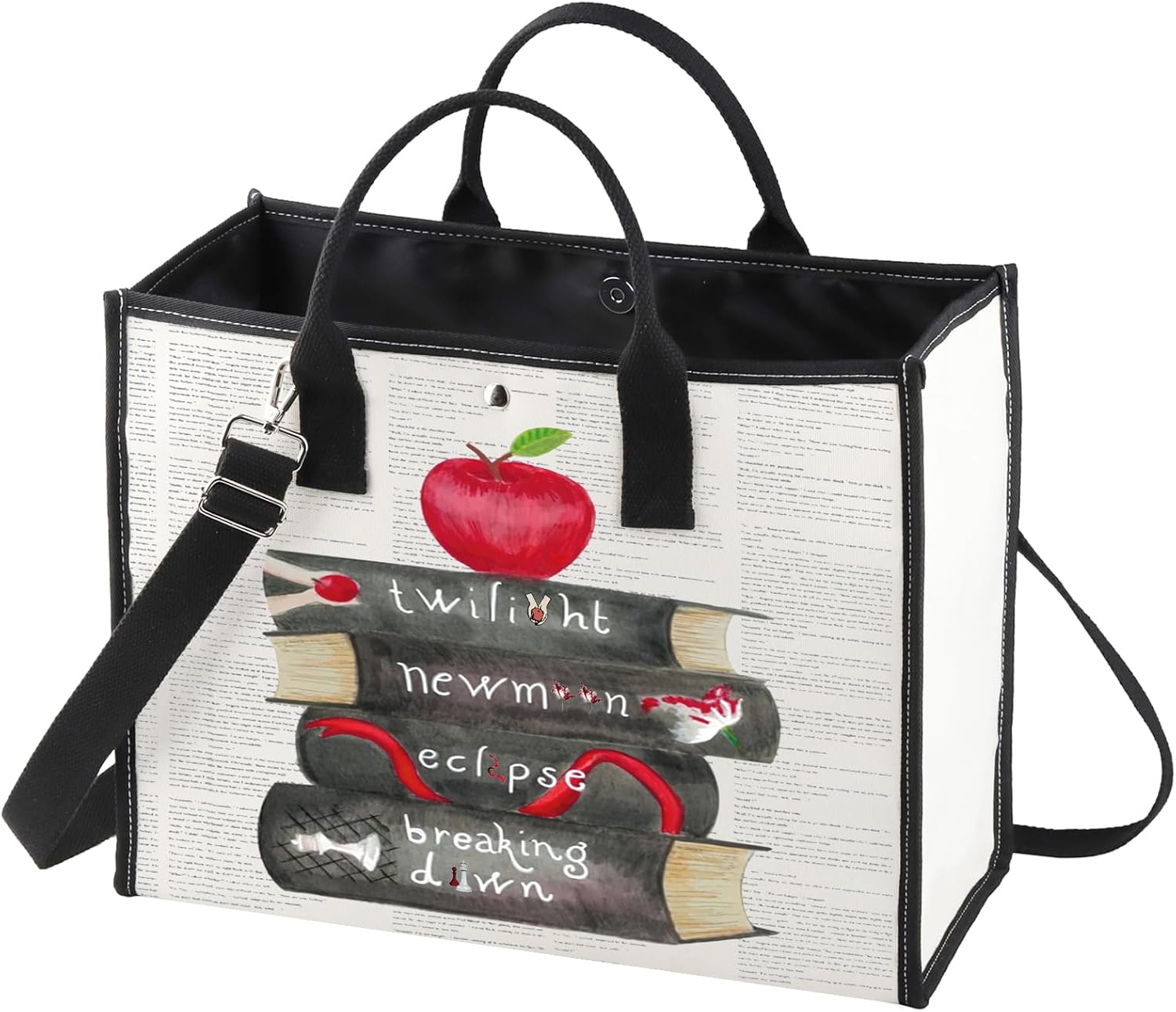 WZMPA Edward Cullen Tote Bag Bella Swan Fans Gift Edward Reusable Grocery Bag Bella Swan Merchandise | Fans Gift