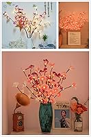 Vista 3 de Fantasee Purple Orchid Twig Lights, 20 LED Artificial Phalaenopsis Branch Lights Battery Powered Flexible Branch Decor Lights for Home Shop Window