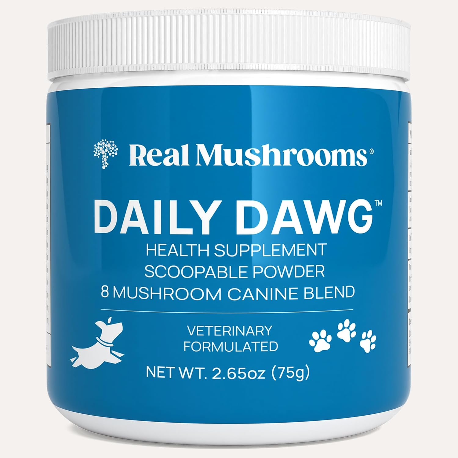 Real Mushrooms Whole Dog Health: Functional Mushroom Blend (2.65 oz)
