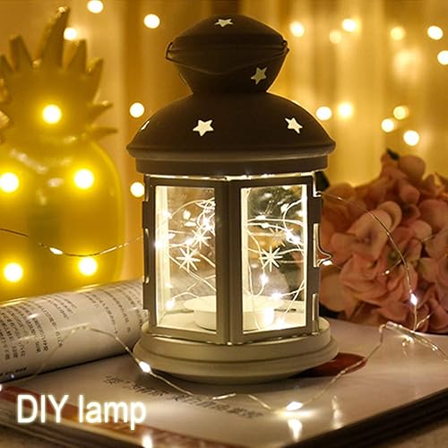 Miniatura 4 de Guirnalda de luces estrelladas de 33 pies, 100 LED, cable de cobre USB, control remoto, decoración para habitación de niños, patio, jardín, fiesta