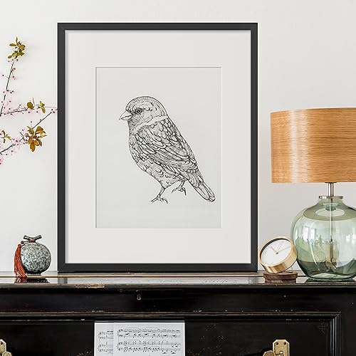 Vista 462 de upsimples - Portarretratos de 8.5 x 11 pulgadas, para fotos de 6 x 8 pulgadas con paspartú o de 8.5 x 11 pulgadas sin paspartú, marcos de fotos