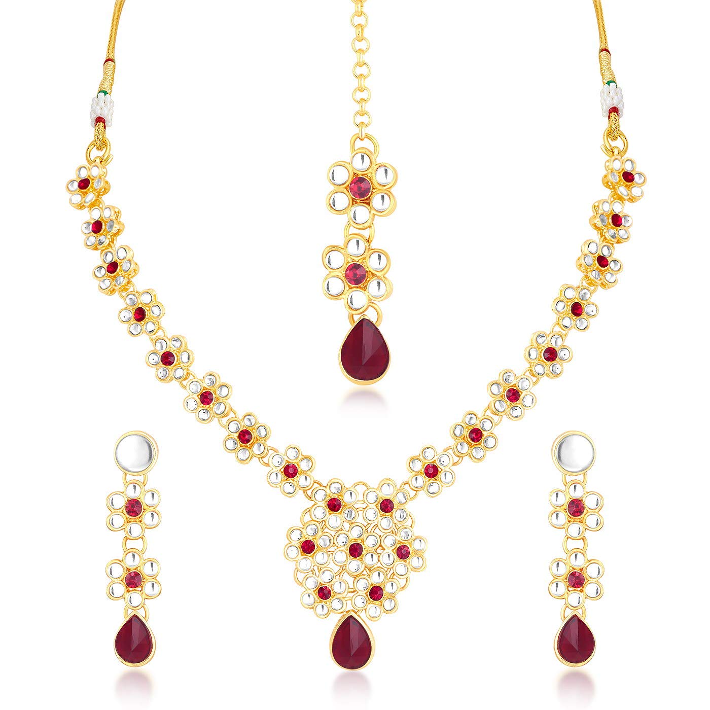 See full amazon price history chart for Sukkhi Gold Plated Kundan Pearl Fancy Choker Necklace Set Traditional Jewellery Set with Earrings for Women & Girls (N73536_D1) Sukkhi Gold Plated Kundan Pearl Fancy Choker Necklace Set Traditional Jewellery Set with Earrings for Women & Girls (N73536_D1) (B07W88KVNS) Amazon Price History, Amazon Price Tracker