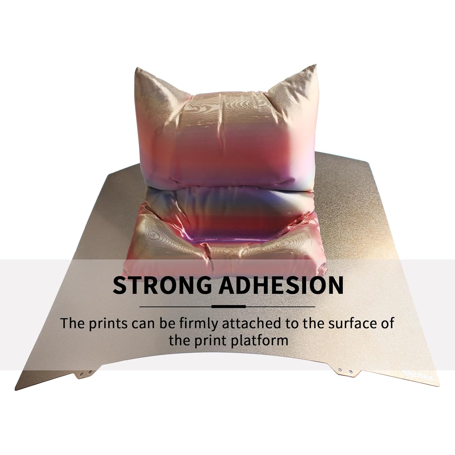 FYSETC Build Plate for Neptune3 Max - 430x430mm PEI Sheet - Double Sided Textured Print Bed: Flexible Spring Steel Surface with Magletic Base for Neptun 4 Max Kobra Max, CR-6 Max 3D Printer