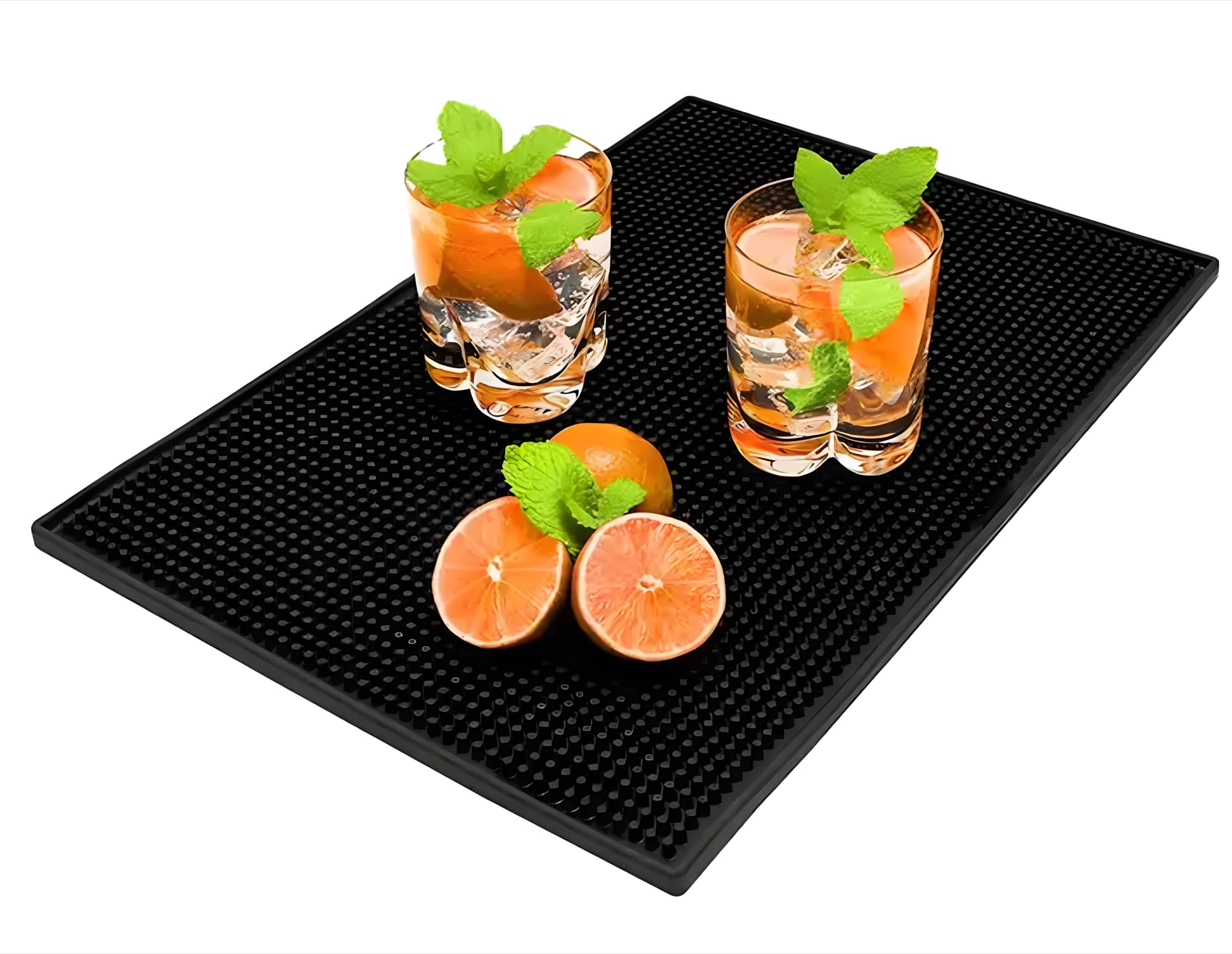 24x7 eMall Premium Bar Mat 18in x 12in 1cm Thick Durable and Stylish Service Bar Mat for Spills, Coffee, Bars, Restaurants, Counter Top Dish Drying Mat, Glass Drying Mat 45 cm x 30 CM