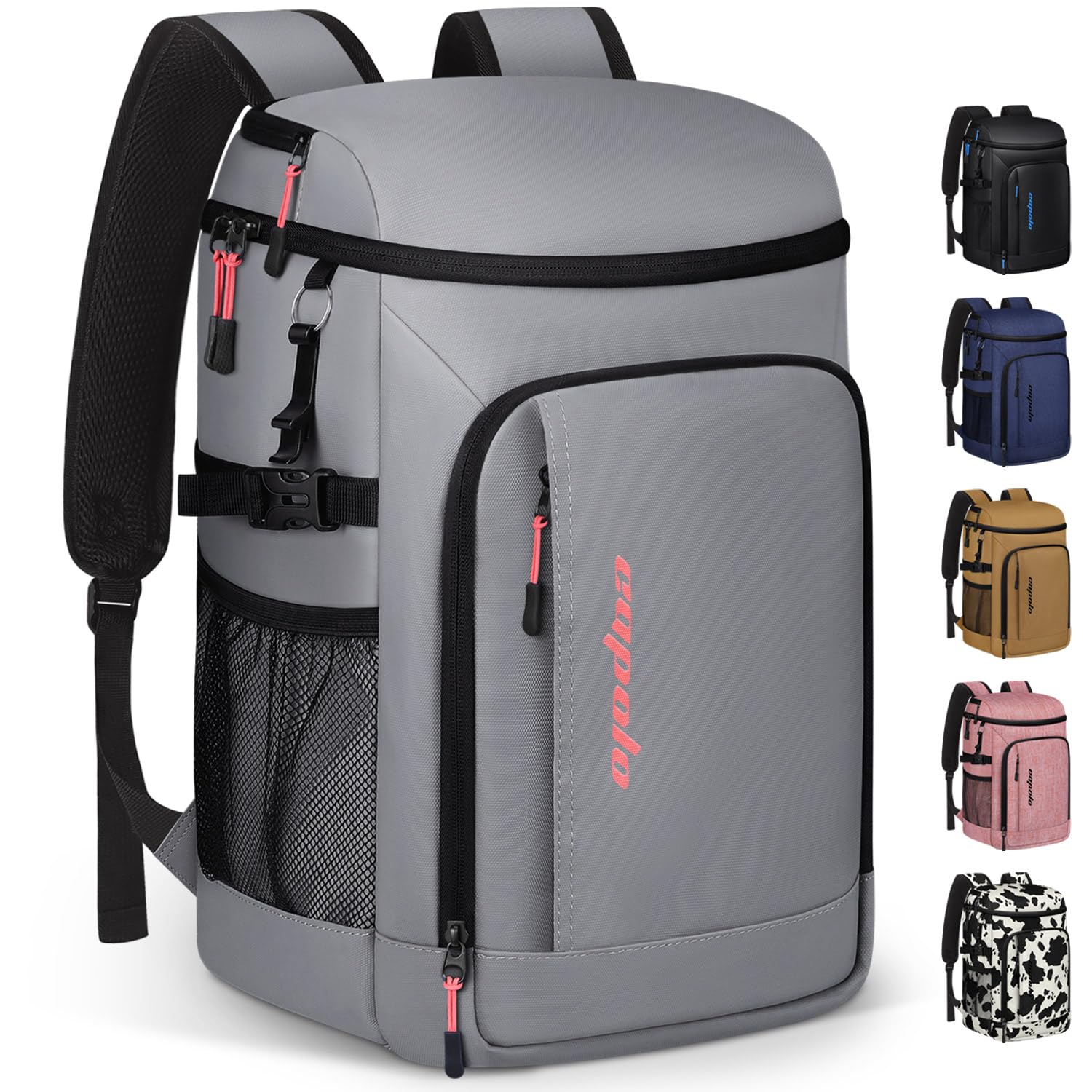 Capolo Cooler Backpack Insulated Waterproof for Women Men,36/45 Cans Lunch Backpack Coolers Leak Proof Soft Cooler Bag Ice Chest for Camping Beach