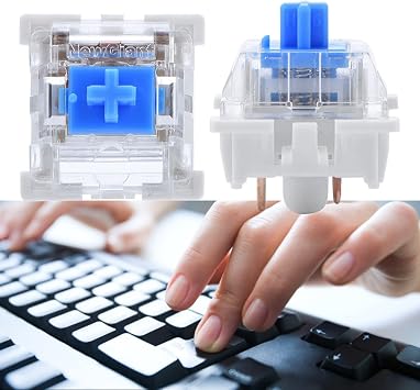 Mechanical Keyboard Gaming Keyboard Key Switch Blue Axis Mechanical Push Button Switch 10pcs Keyboard Repair Replacement Student Friends