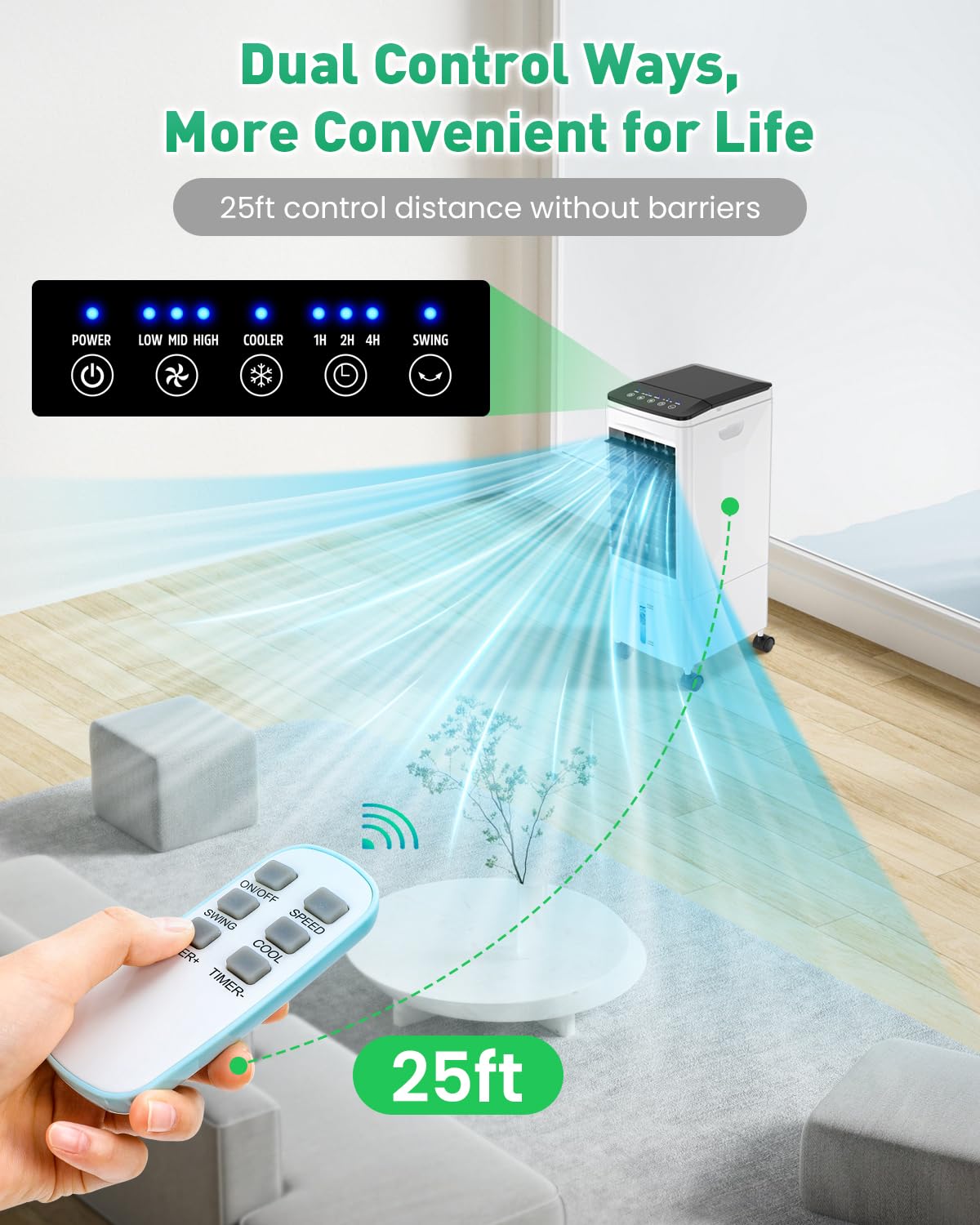 Portable Air Conditioner, 2024 Upgrade 3-IN-1 Air Conditioner with