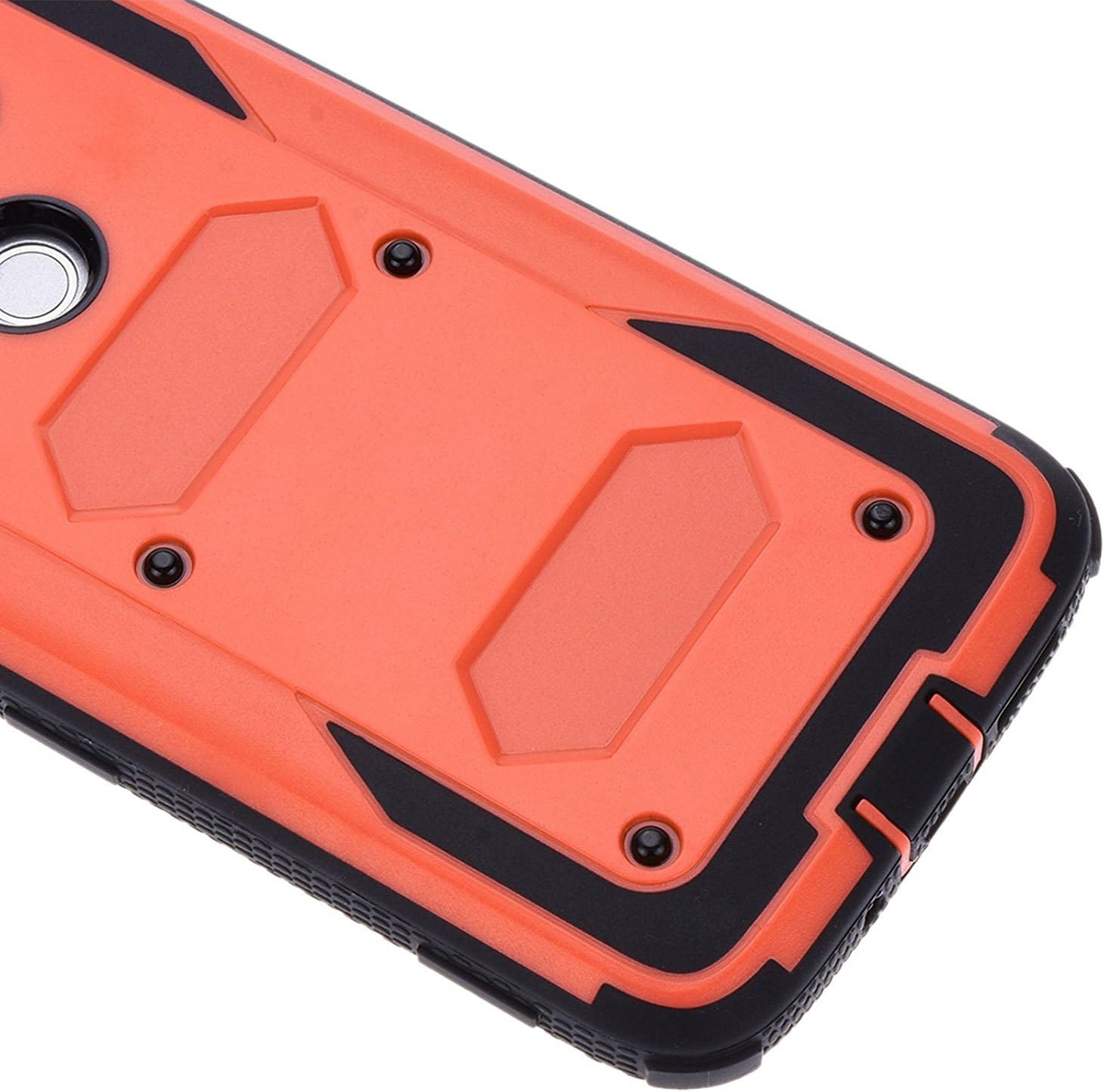 J.west G5 Case, Full-Body Rugged Combo Holster G5 Case + Belt Swivel Clip Shock Absorption TPU Scratch Resist Bumper Protective Cover Without Built-in Screen Protector for G5 2016 (Orange)