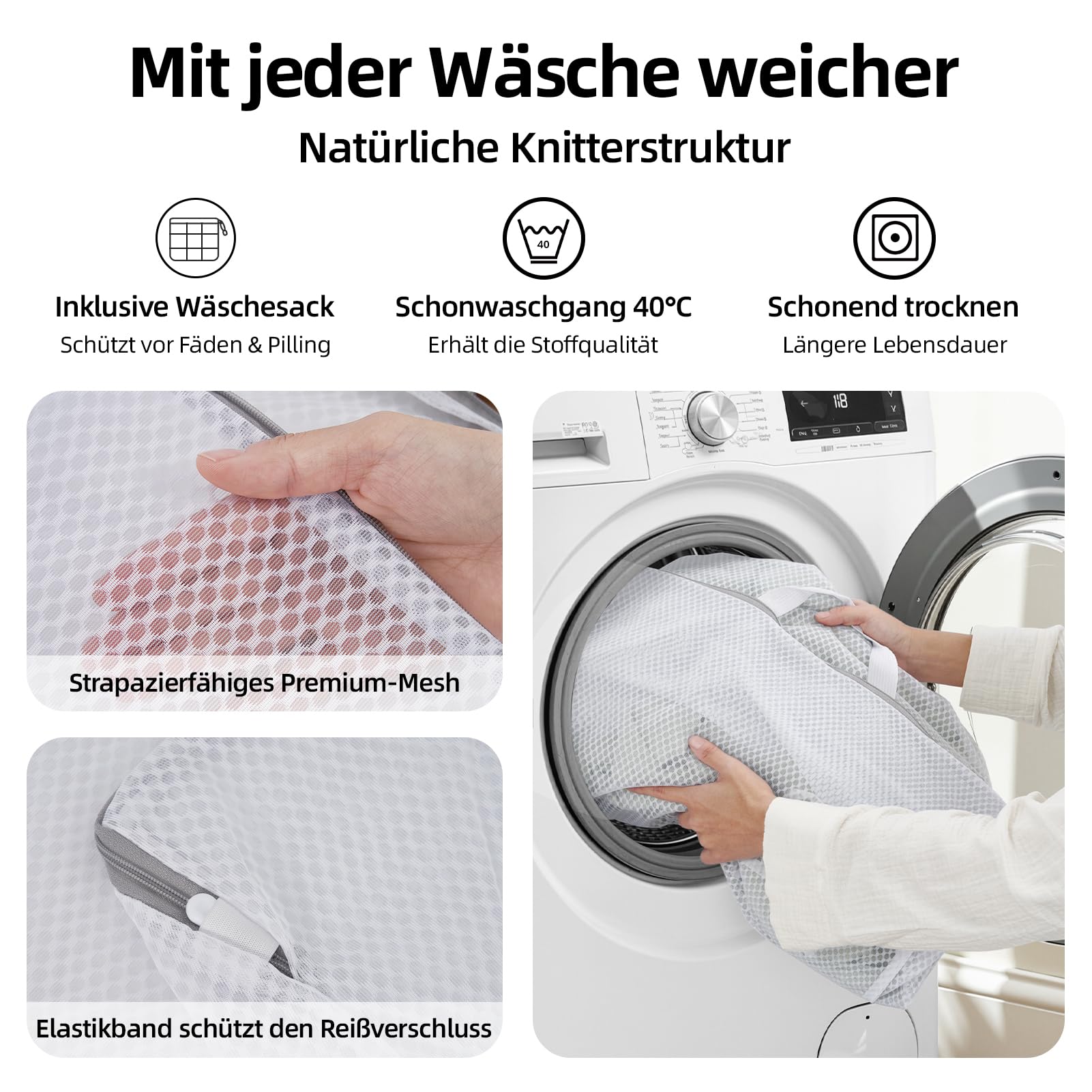 Musselin Bettwäsche 135x200 4teilig,ÖKO-TEX Baumwolle Bettwäsche 135x200 Grün,Extra Weich & Atmungsaktiv Bettwäsche-Sets 2 Bettbezüge 135x200 + 2 Kissenbezüge 80x80-alle mit Reißverschluss