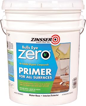 Zinsser 249021 Bulls Eye Zero All Surface Primer, 5 Gallon, White