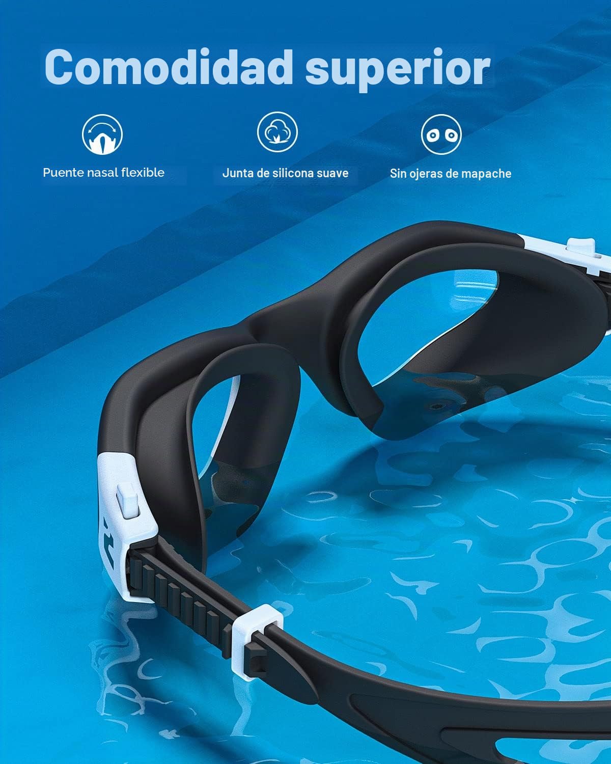 ZIONOR Gafas de natación G1 SE antivaho para adultos