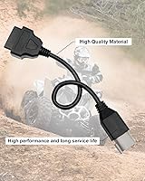 Vista 5 de WUMZIJ Adaptador de cable de diagnóstico OBD para motocicleta de 6 pines, apto para BRP Moto ATV UTV motocicleta bike Clut, herramienta