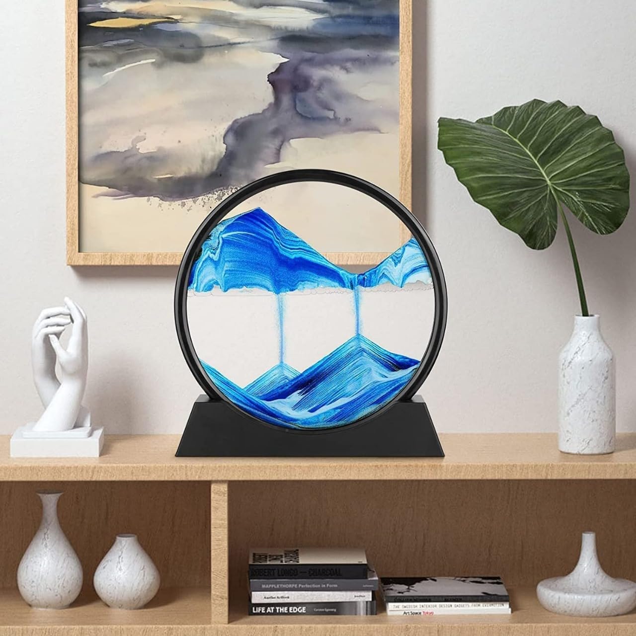 Orions 3D Motion Sand Art Sandscape Showpiece, Dynamic Liquid Moving Sand Art Decorative Mountain Art for Home Decoration, Office, Study Tables, Perfect for Gifts to Friends, Girls, Boys (Blue) (B0D9SJ39VG) Amazon Price History, Amazon Price Tracker