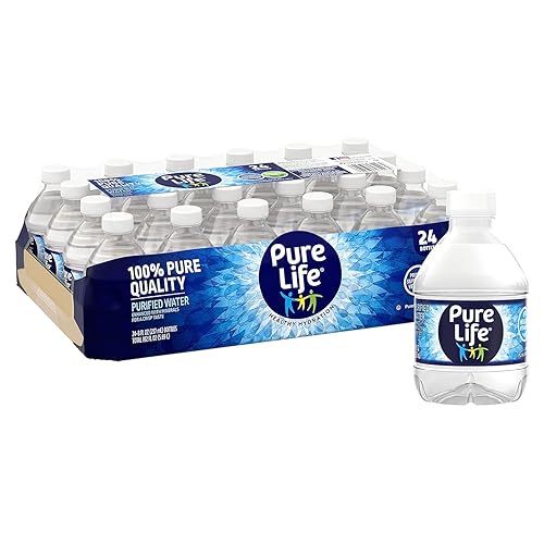 Pure Life Agua mineral purificada 8 oz. 24 botellas