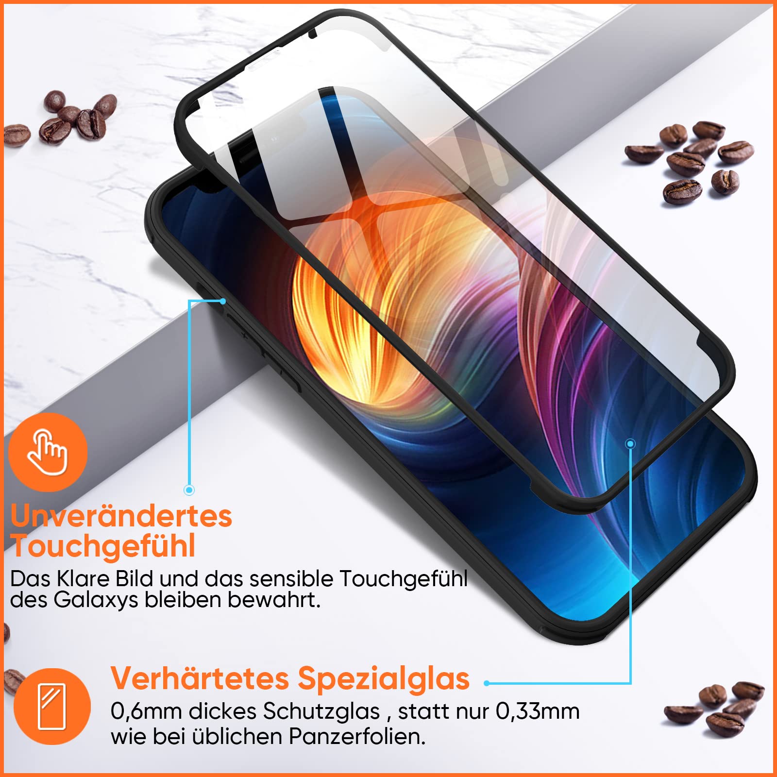 360° Schutzhülle Für IPhone 12 Pro Max – Mit Panzerglas Vorne & Hinten