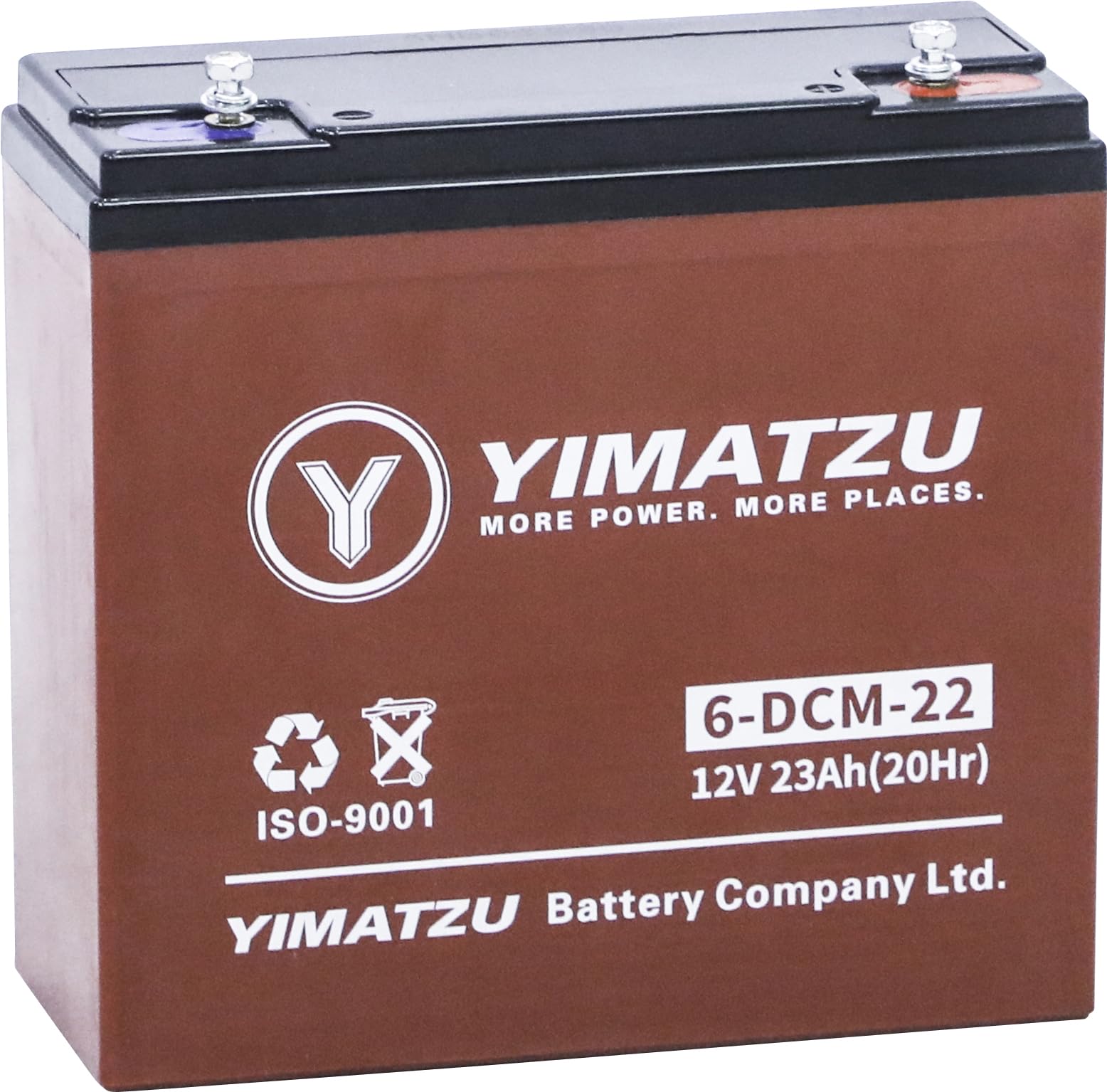 YIMATZU 12V 23Ah AGM Deep Cycle Battery, True 23Ah @ 20Hr, AGM+GEL